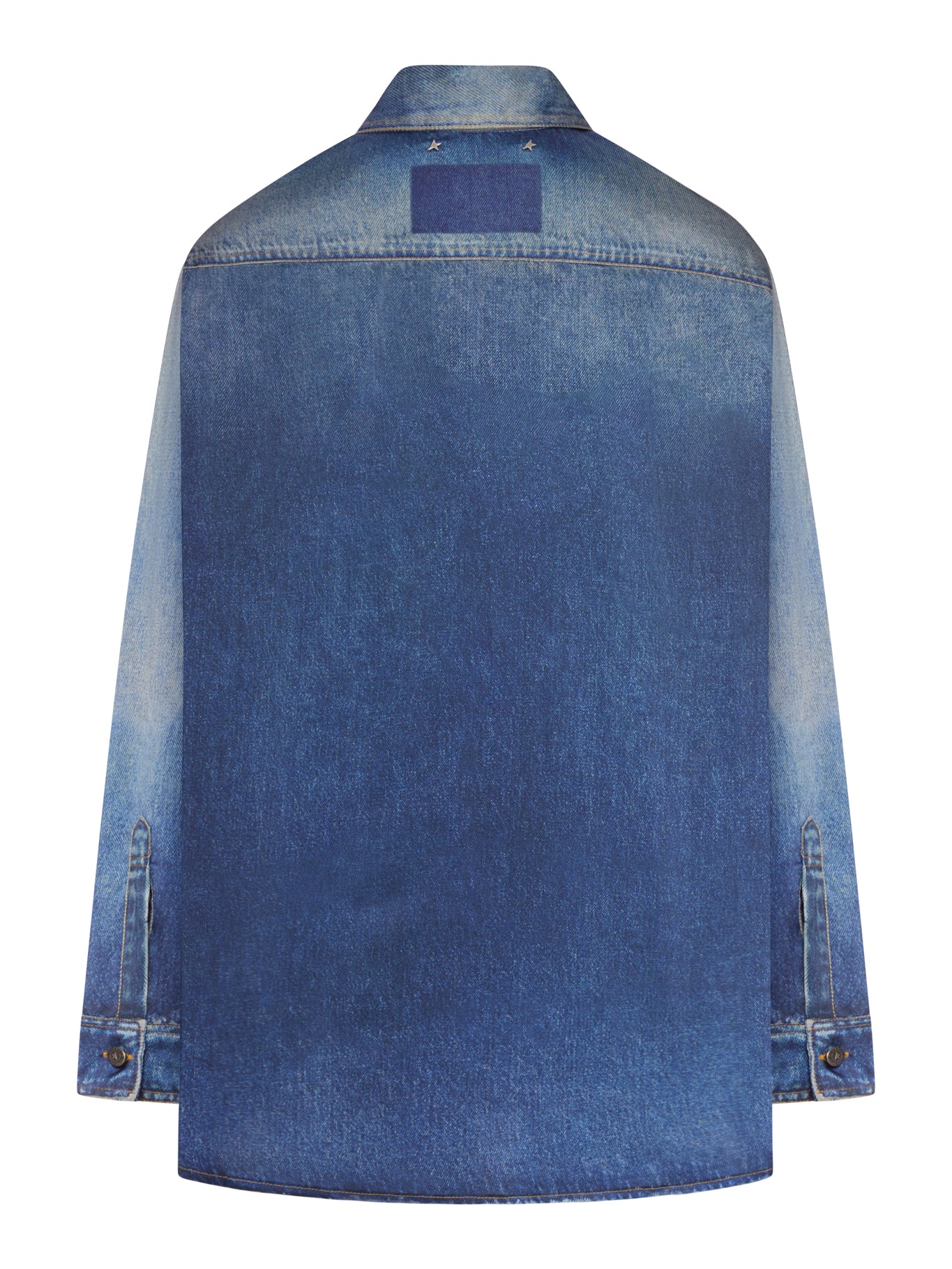 OVERSIZED SHIRT WITH DENIM PRINT - Image 2