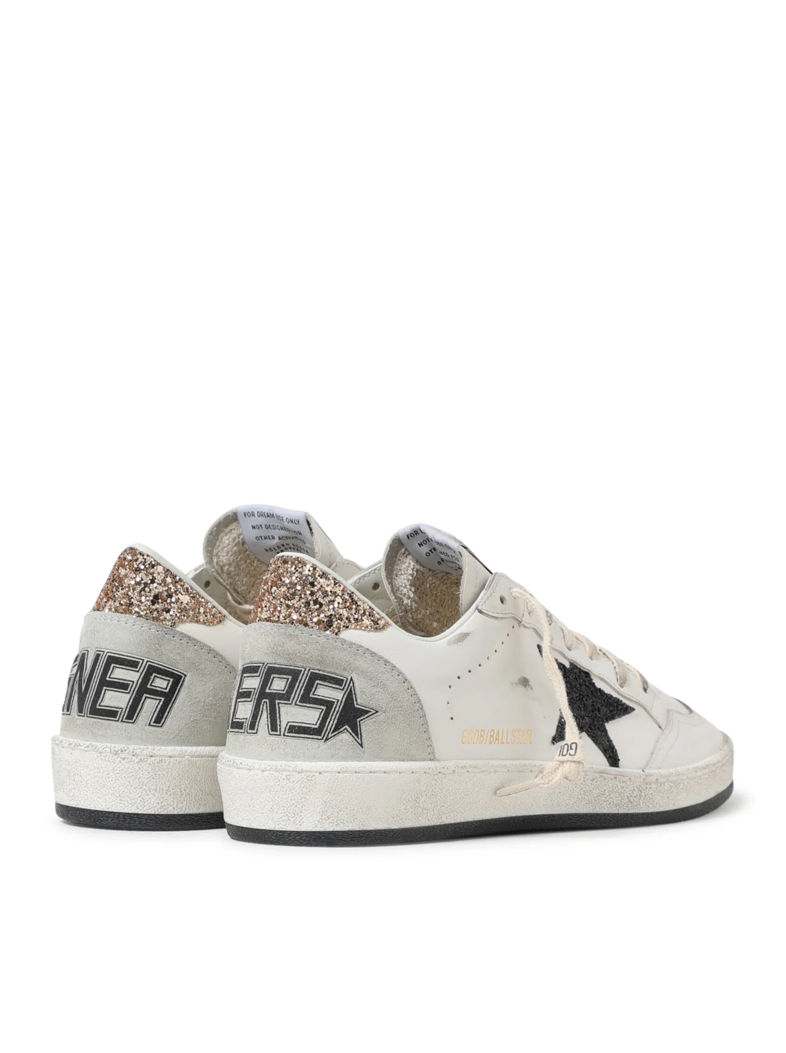 BALL-STAR SNEAKERS IN LEATHER AND GLITTER - Image 3