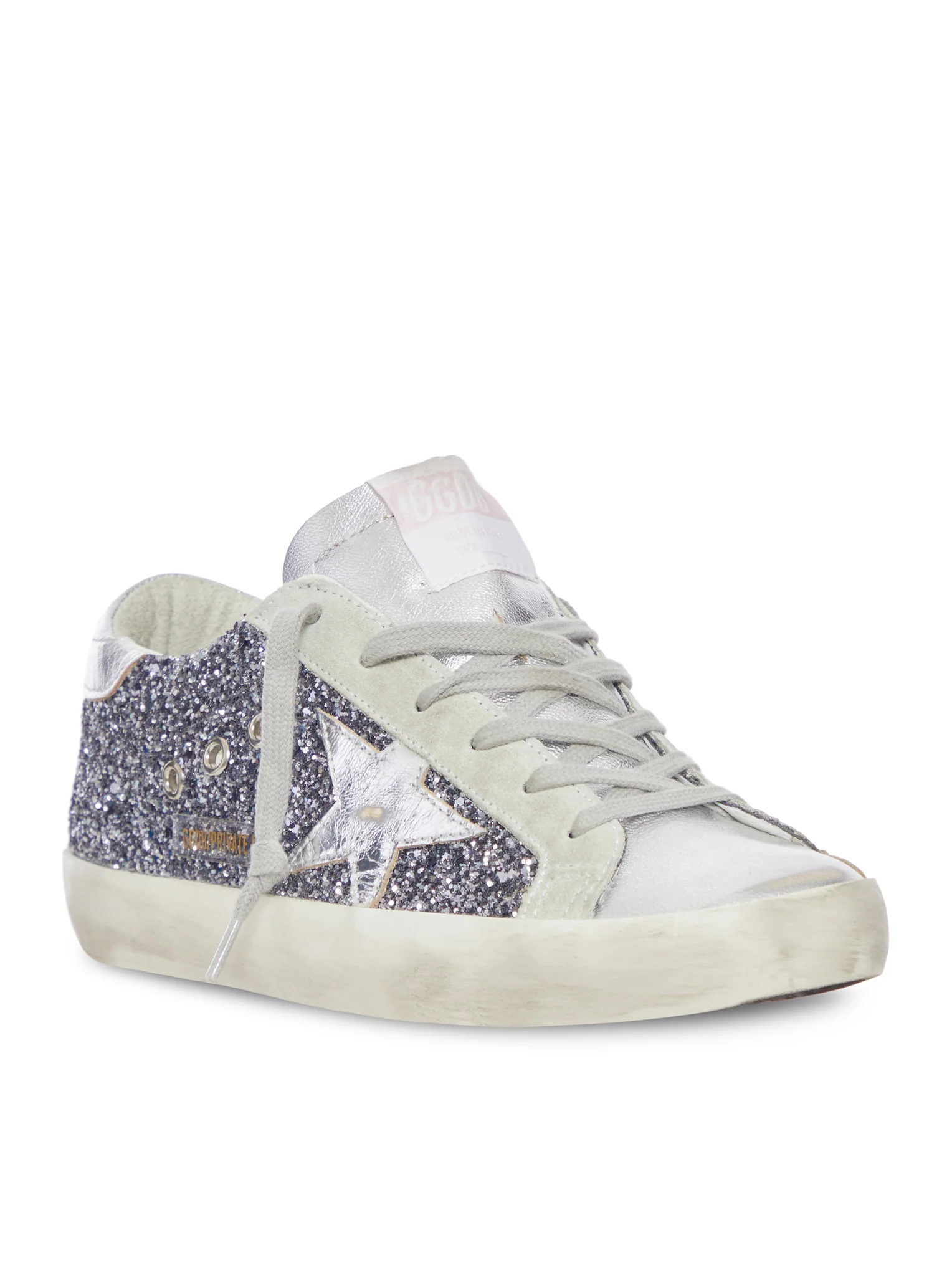 SUPER-STAR IN LEATHER WITH SILVER GLITTER - Image 2