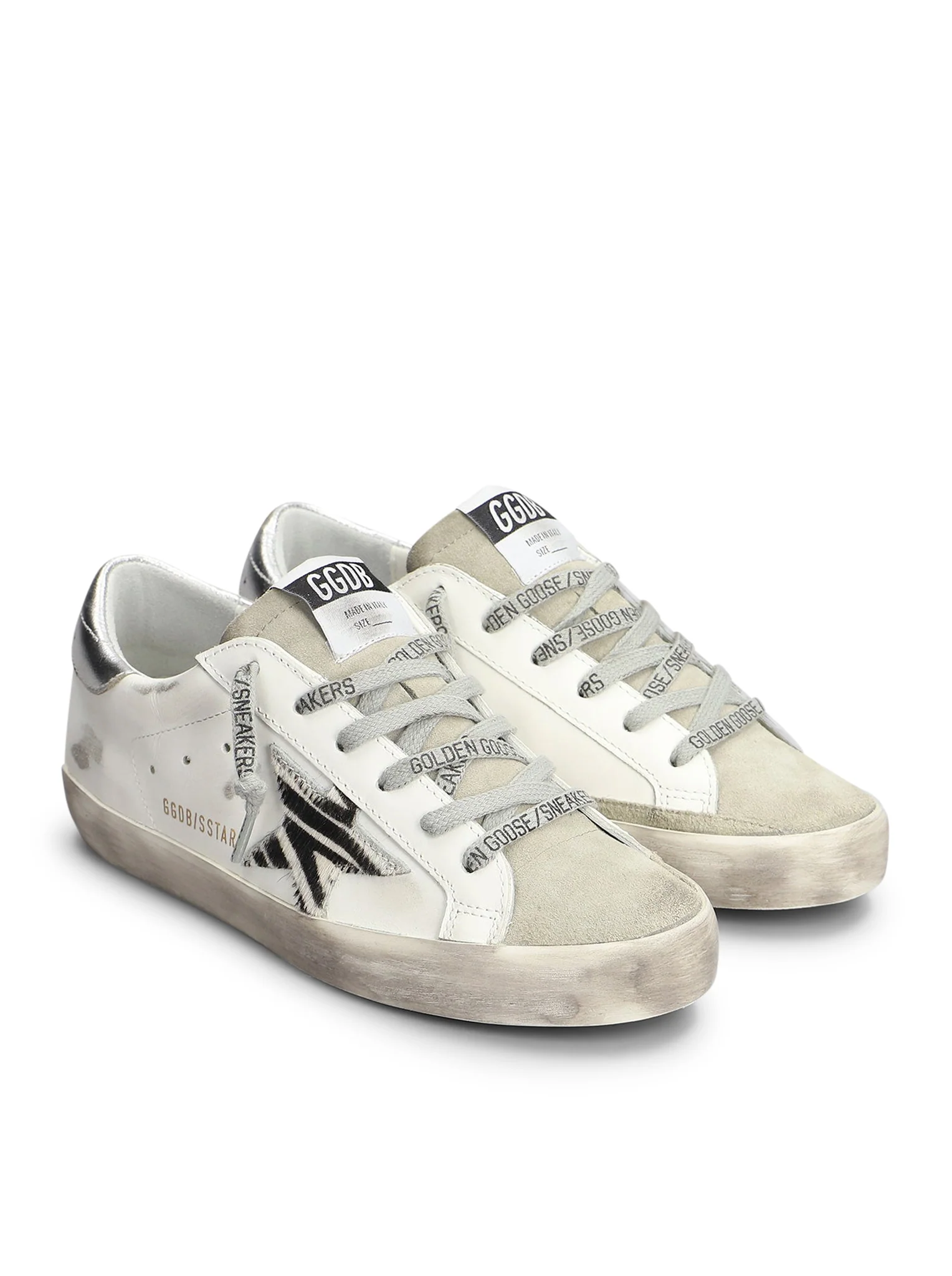 SUPER-STAR IN WHITE LEATHER AND SUEDE - Image 2