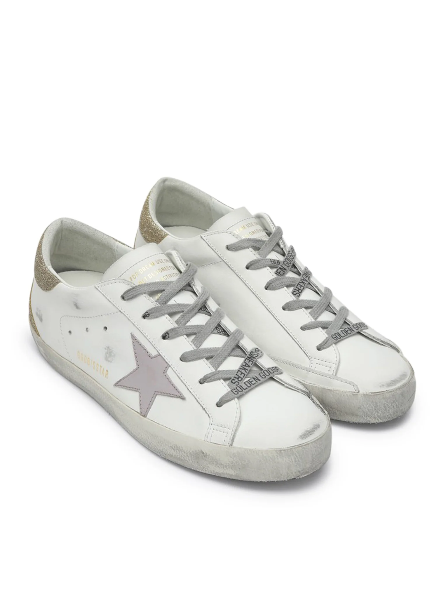 SUPERSTAR SNEAKERS IN NAPPA AND GLITTER - Image 2