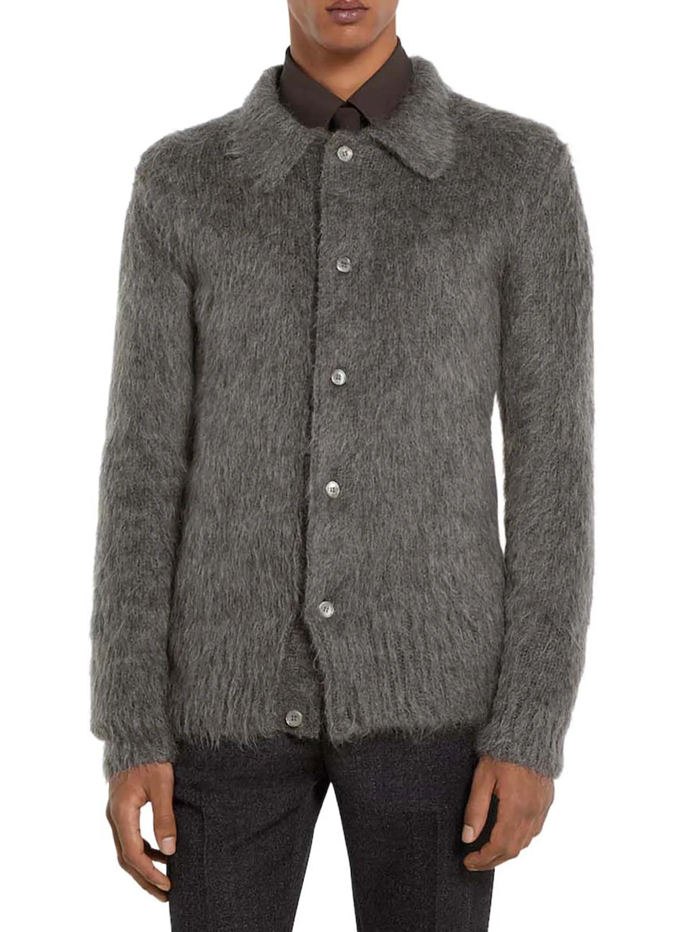 BRUSHED MOHAIR WOOL CARDIGAN - Image 3