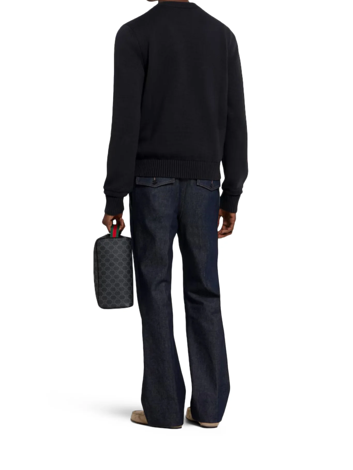 COTTON KNITTED SWEATER WITH INTARSIA - Image 3