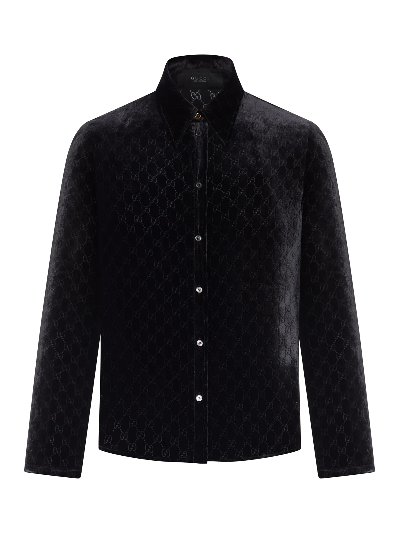 DÉVORÉ GG STRETCH VELVET SHIRT