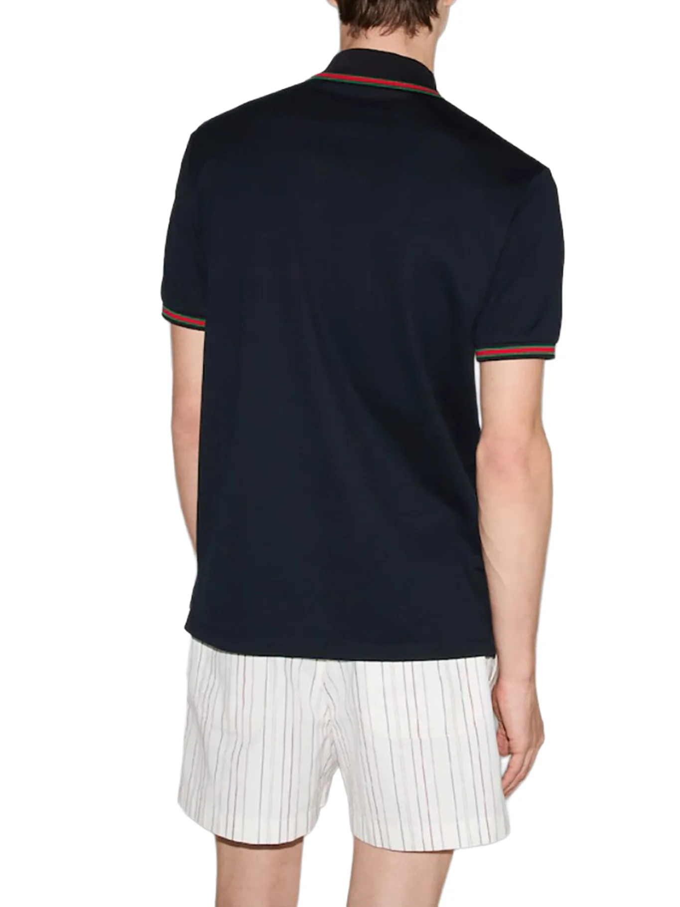 EMBROIDERED STRETCH COTTON POLO SHIRT - Image 4