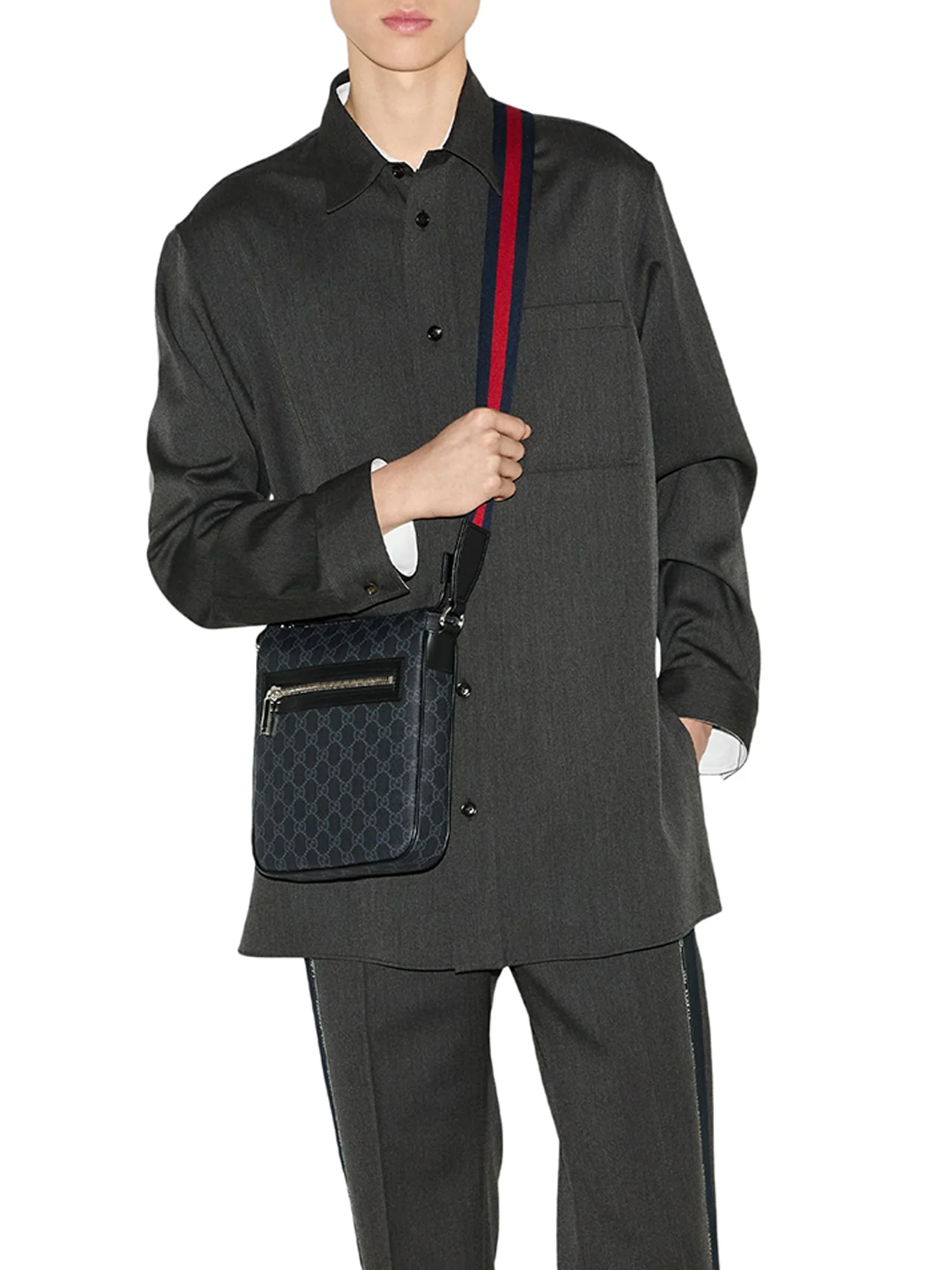 GG BLACK SMALL SHOULDER BAG - Image 2