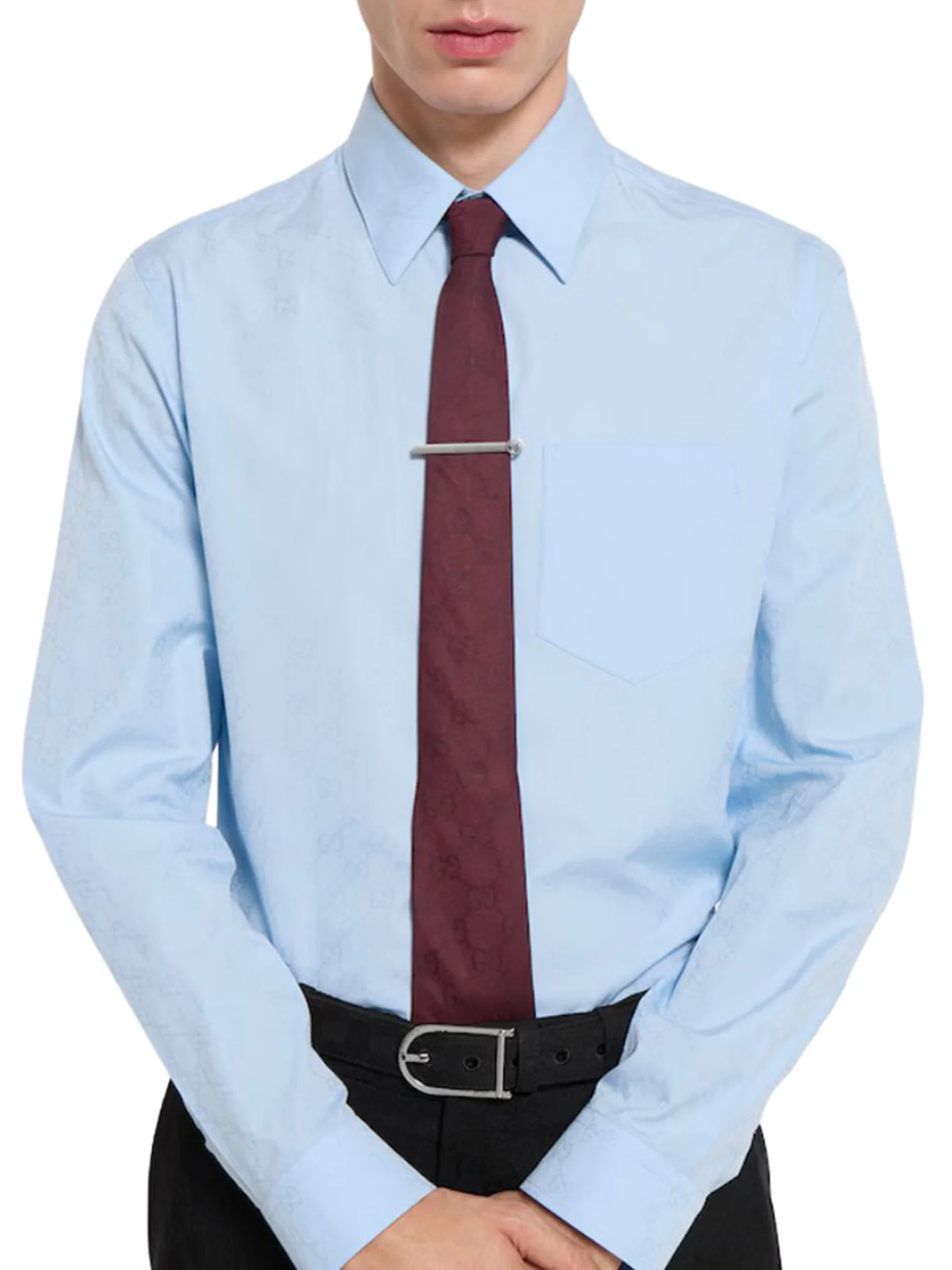 GG COTTON AND SILK TIE - Image 2