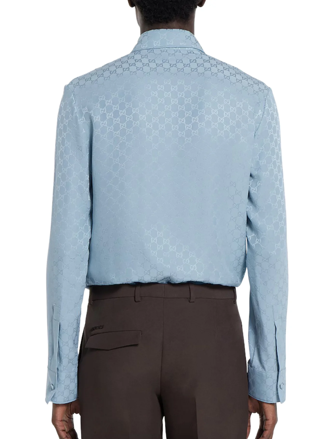 GG JACQUARD SILK SHIRT - Image 3