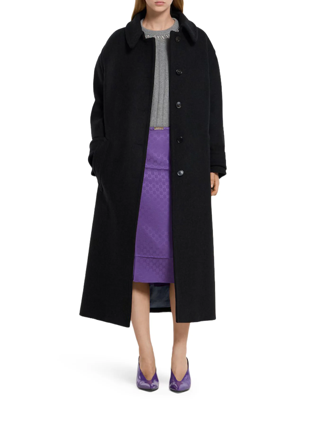 GG JACQUARD SILK SKIRT - Image 2