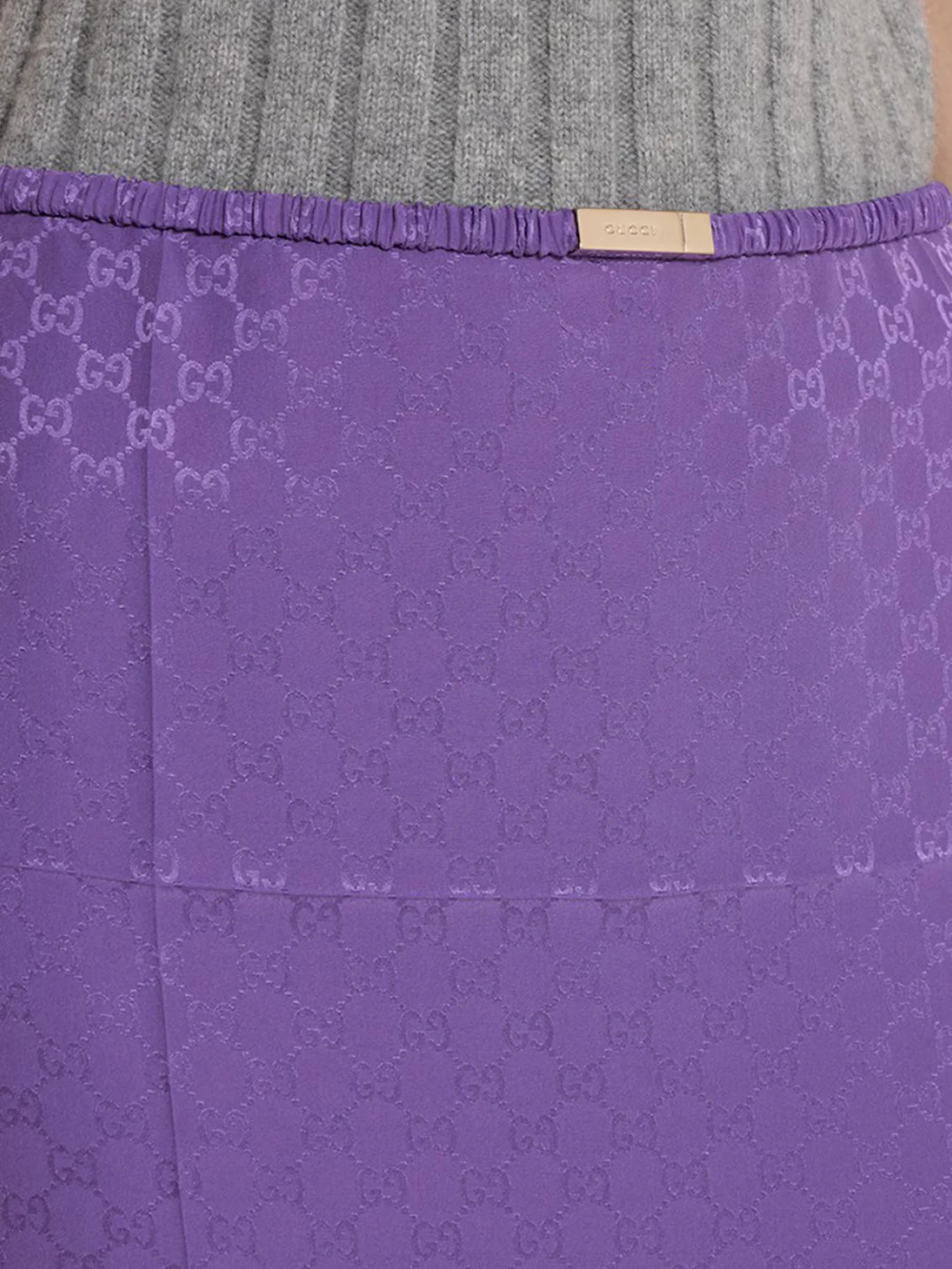 GG JACQUARD SILK SKIRT - Image 5