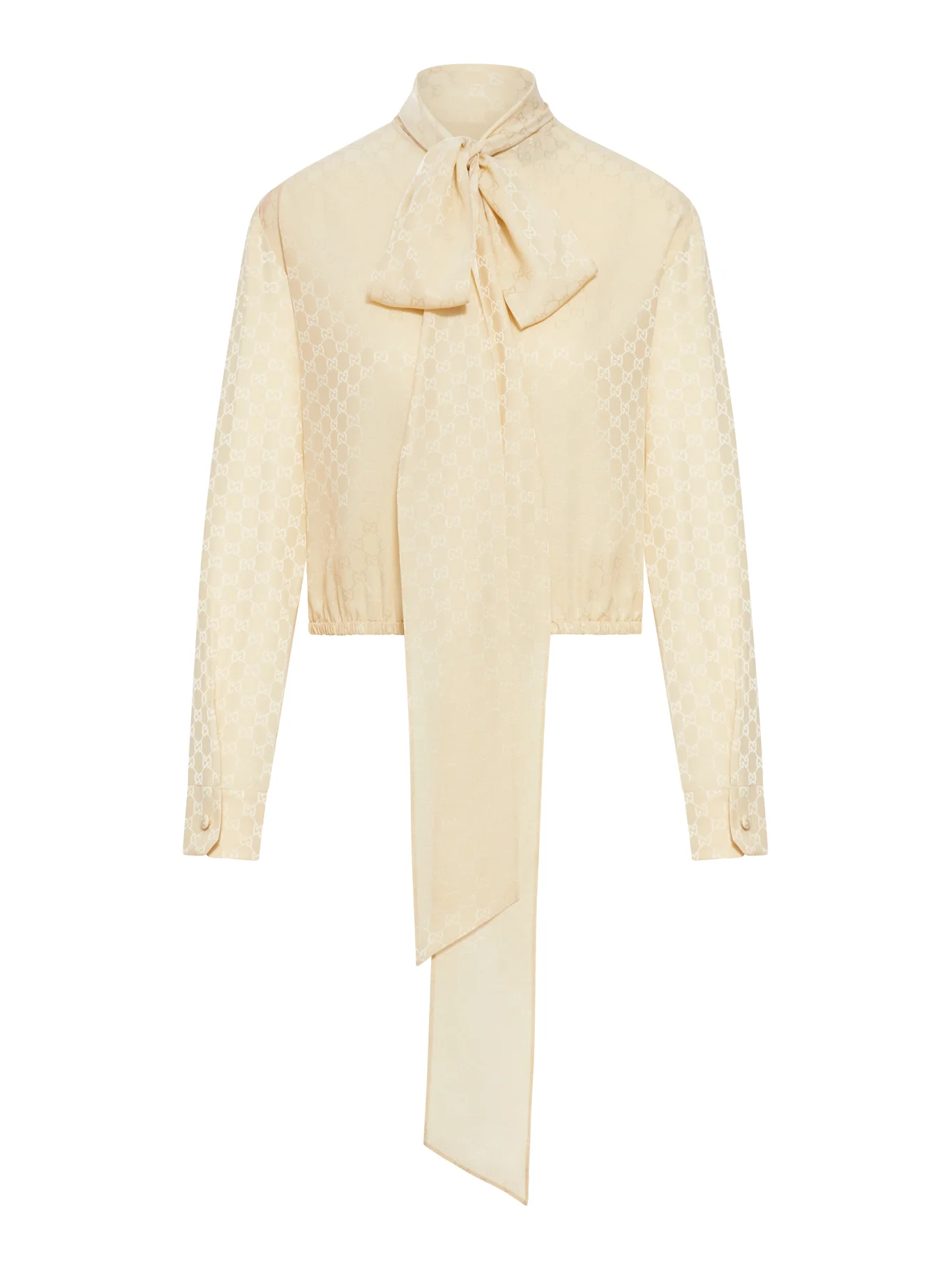 GG JACQUARD SILK TOP