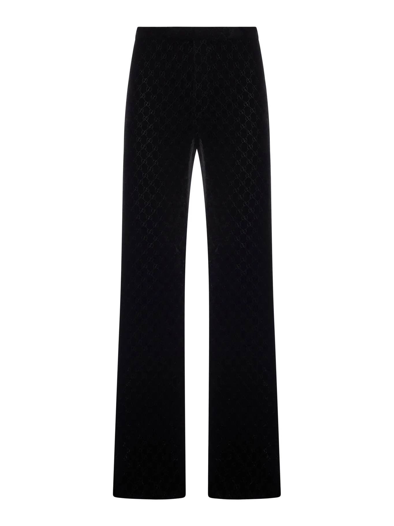 GG STRETCH DÉVORÉ VELVET TROUSERS