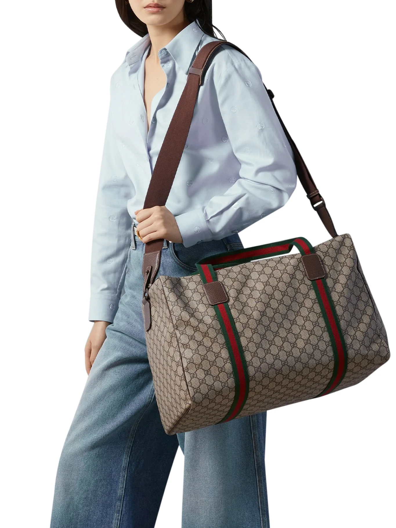 MEDIUM DUFFLE BAG WITH WEB DETAIL - Image 2
