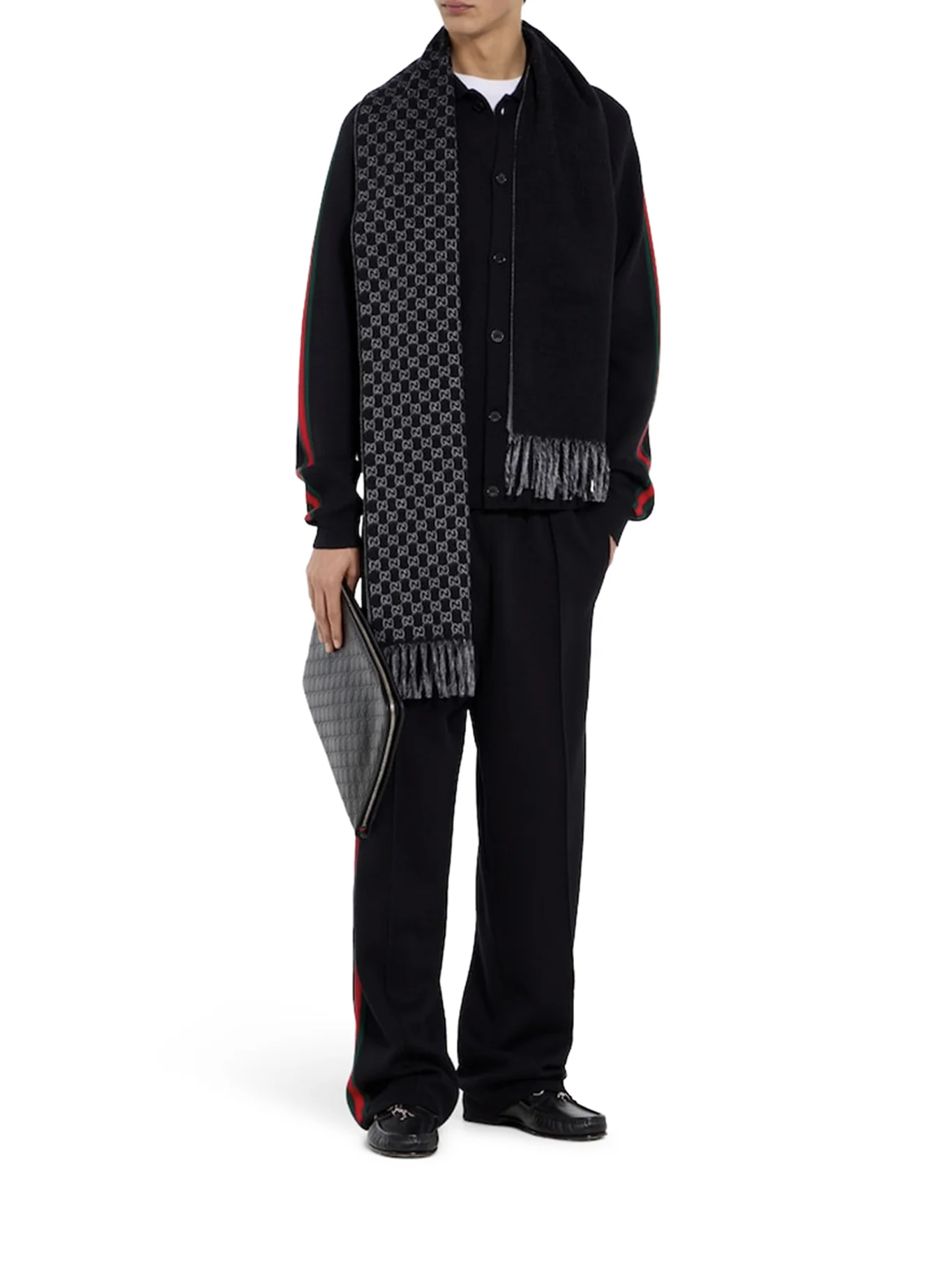 GG WOOL AND CASHMERE SCARF - Image 2