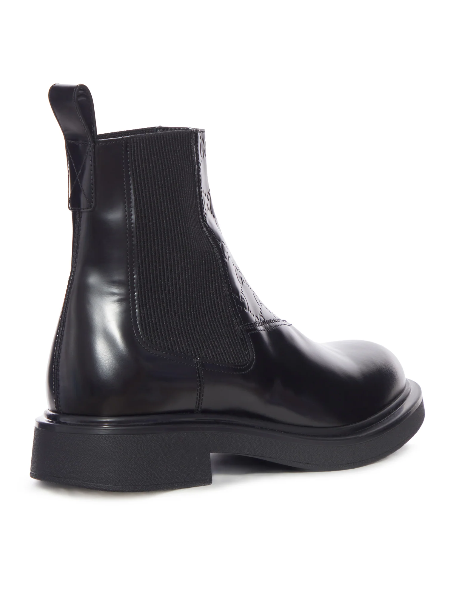 LEATHER ANKLE BOOT WITH SINGLE "GG" GRAIN - Image 3