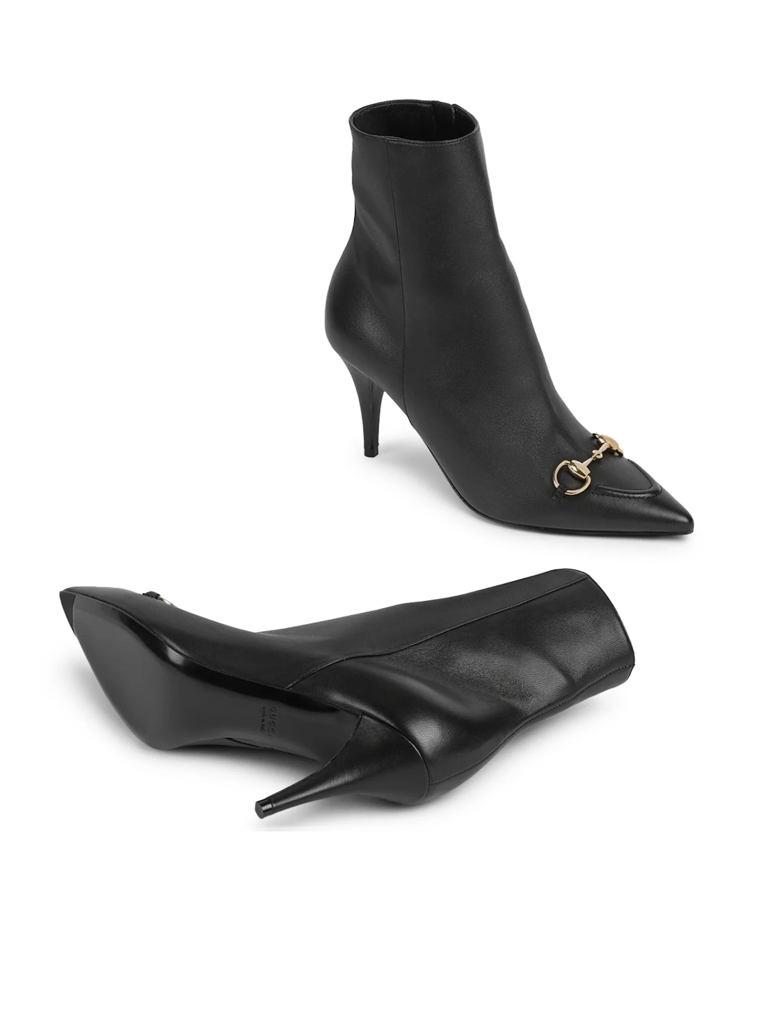 LEATHER ANKLE BOOTS WITH HORSEPIECE - Image 7