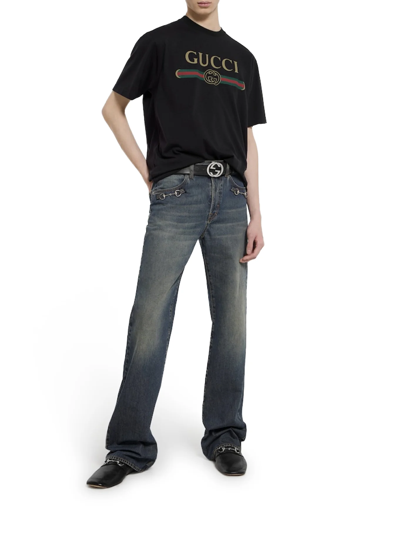 PRINTED SILK BLEND JERSEY T-SHIRT - Image 2