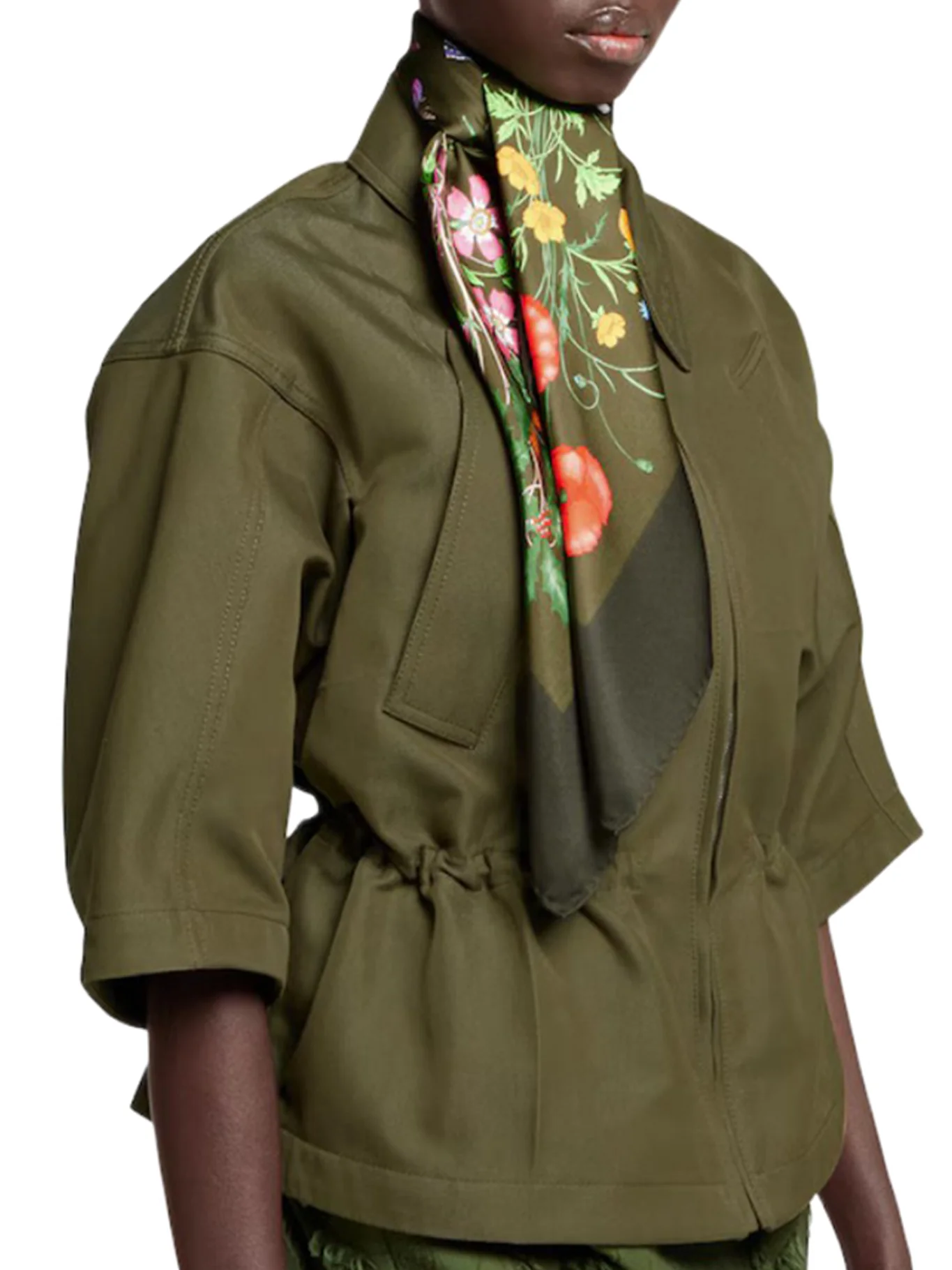 PRINTED SILK TWILL SCARF - Image 3
