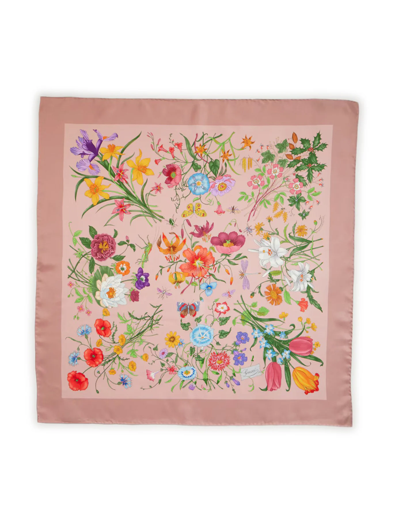 PRINTED SILK TWILL SCARF