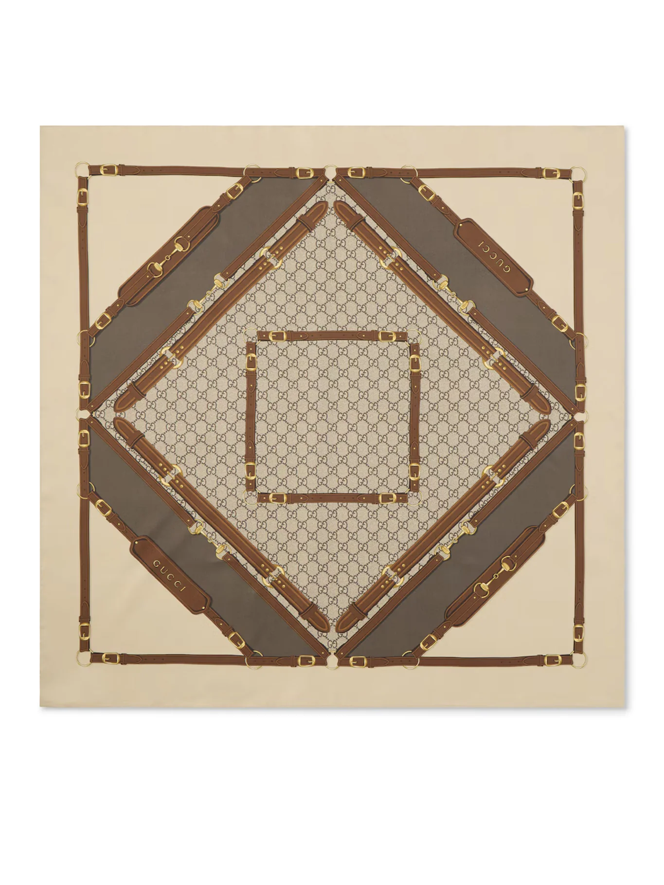 PRINTED SILK TWILL SCARF