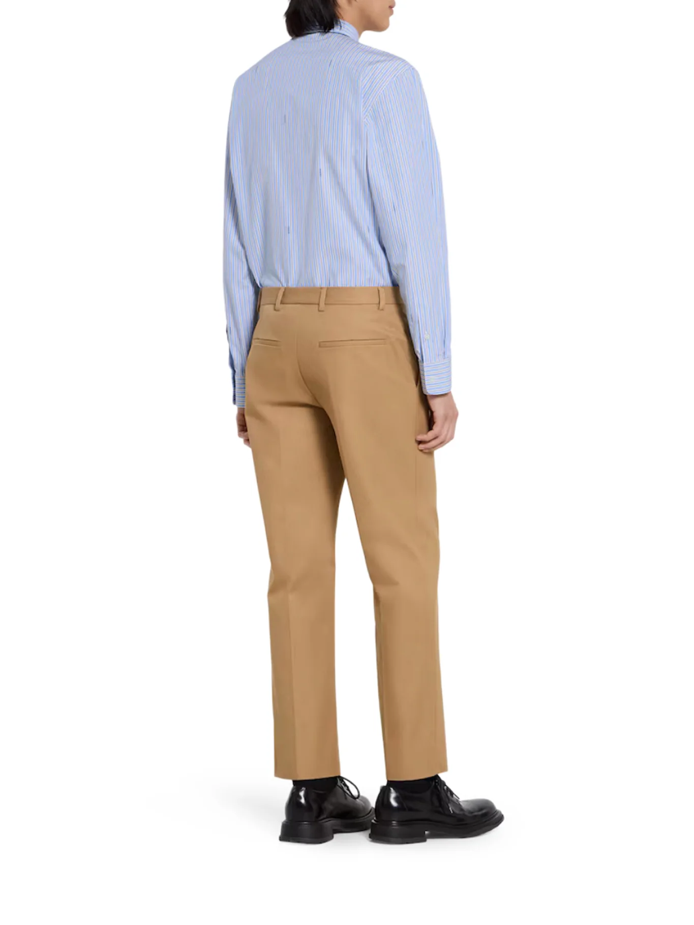 STRIPED COTTON POPLIN SHIRT WITH GUCCI LOGO - Image 3