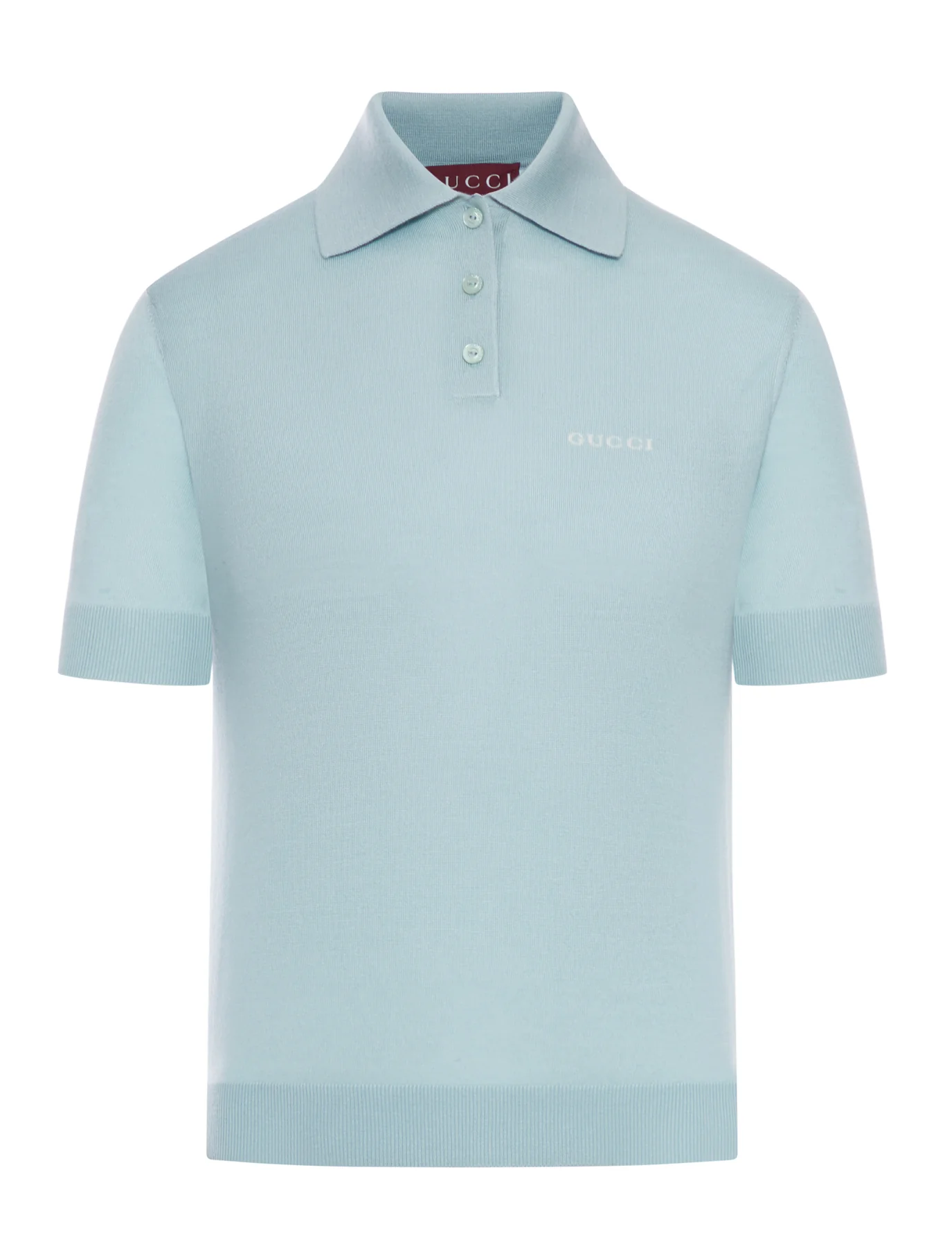 WOOL AND SILK KNITTED POLO SHIRT