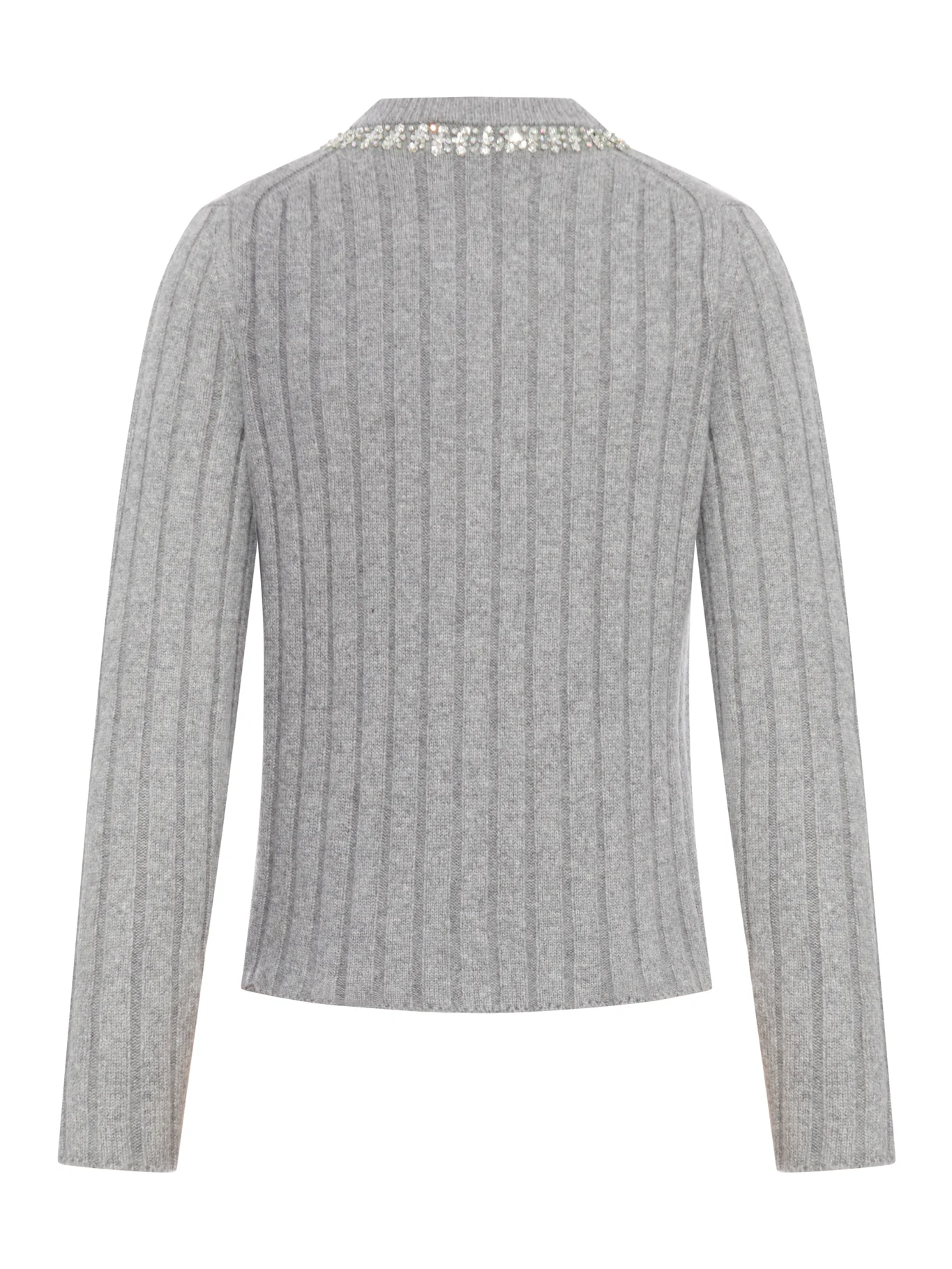 WOOL CARDIGAN WITH JEWEL DETAILS - Image 2