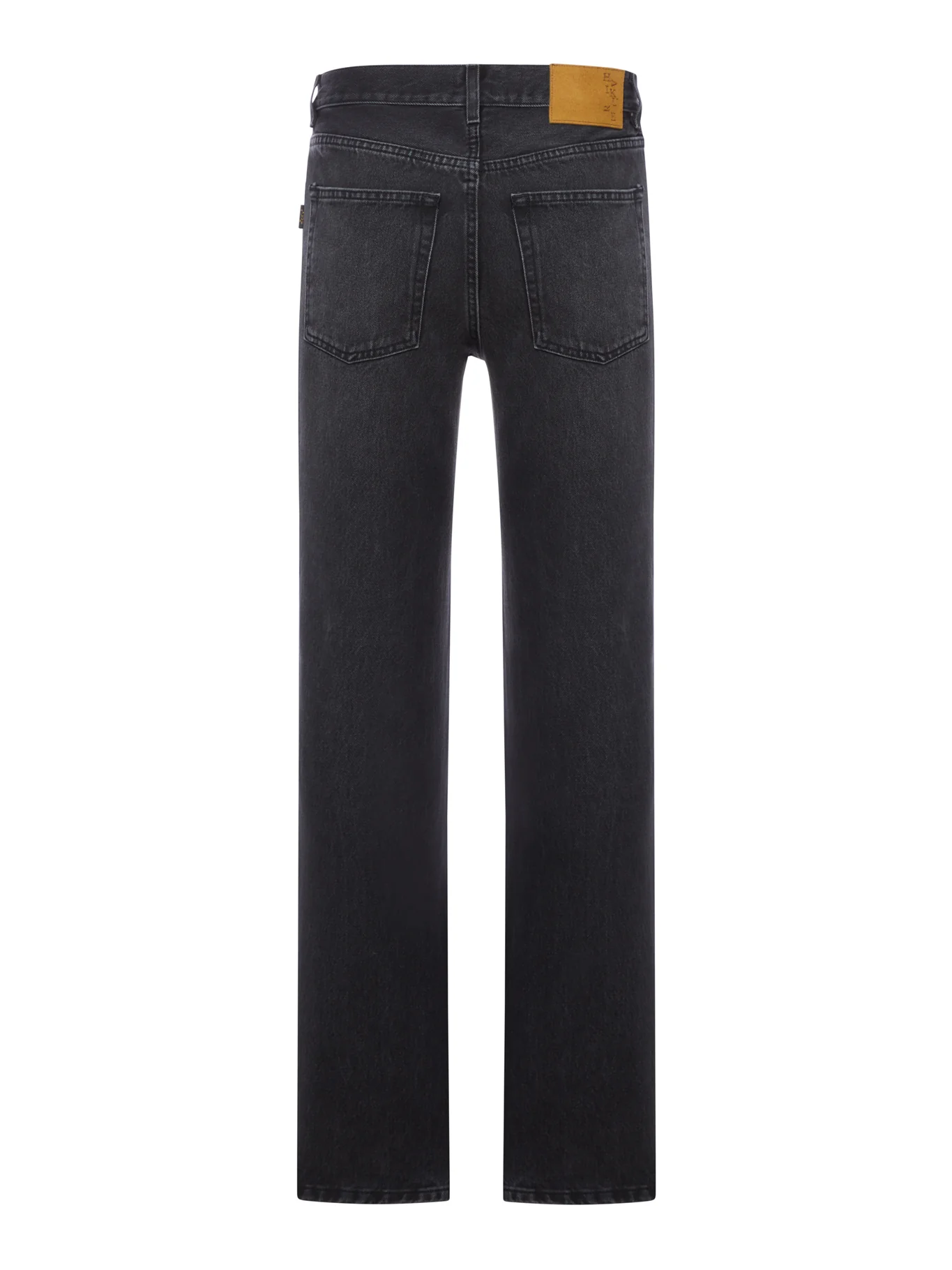 FERGUS MID BLACK JEANS IN COTTON DENIM - Image 2