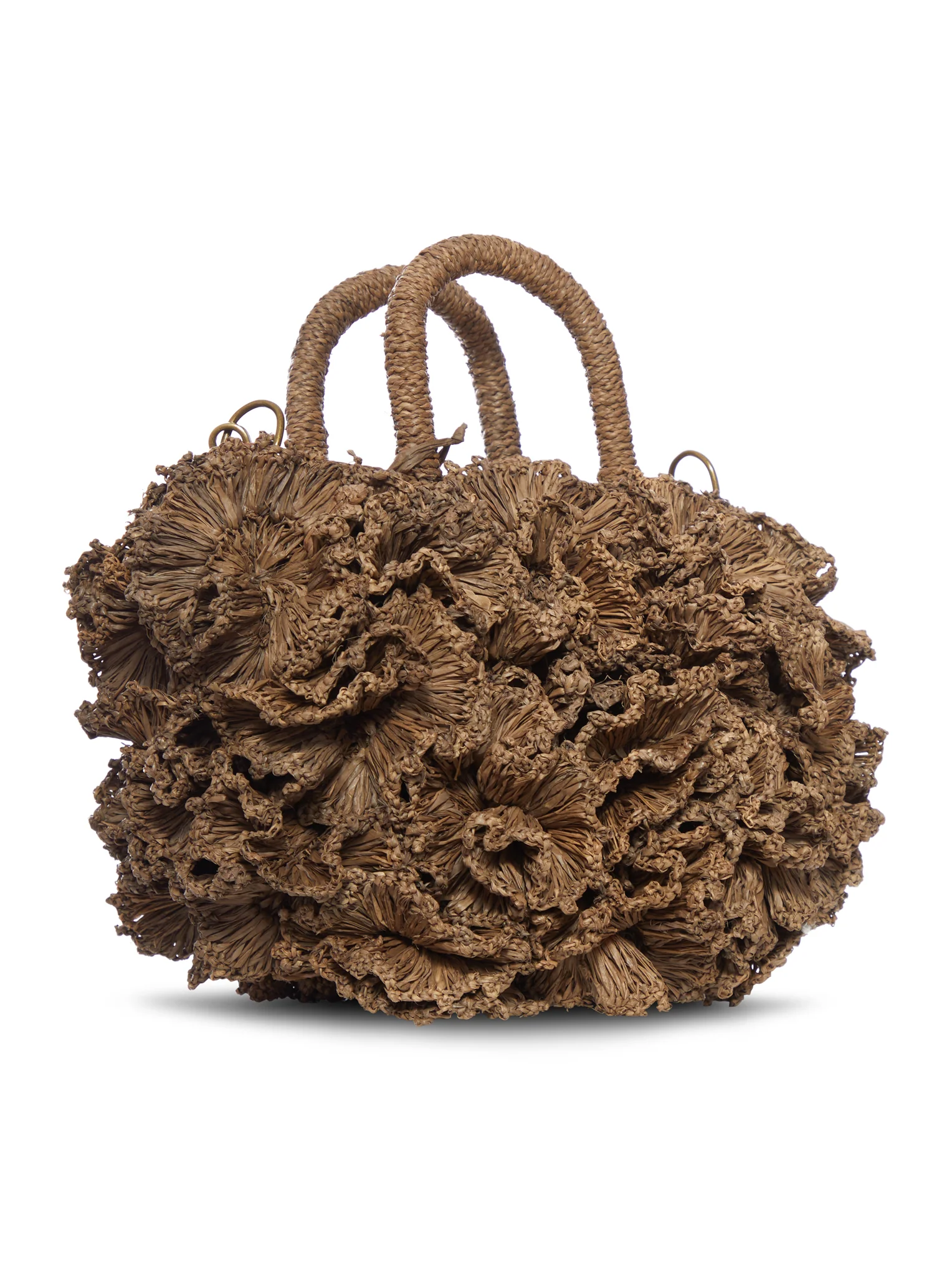 CORAL RAFFIA BAG - Image 2