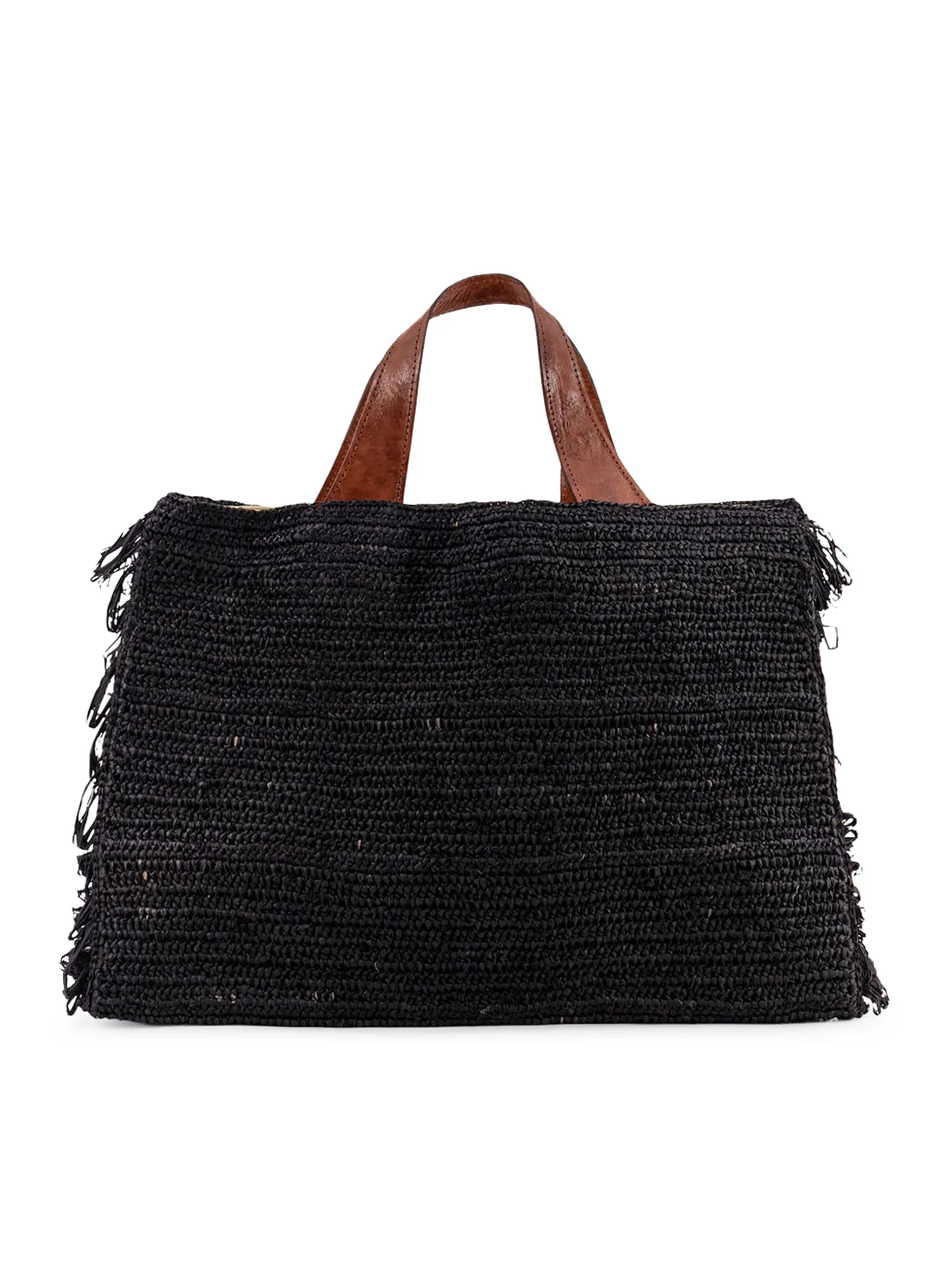 ONJA RAFFIA BAG WITH FRINGES