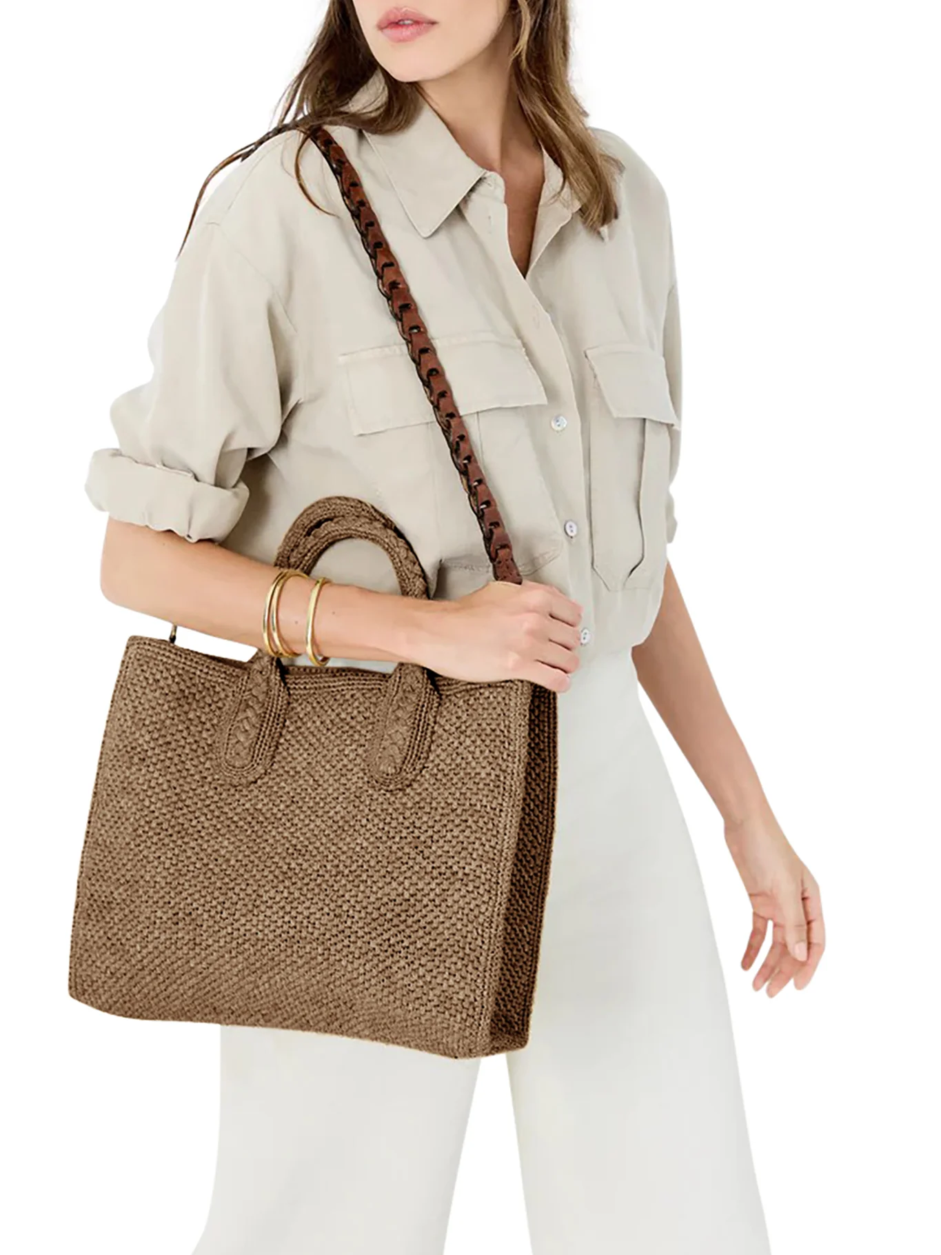 RARY TEA RAFFIA BAG - Image 3