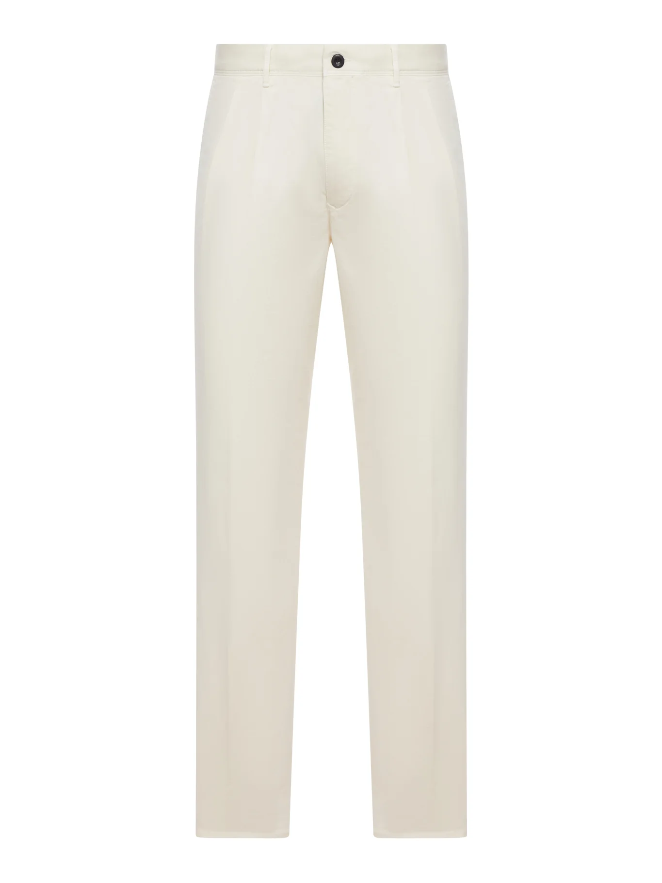 STRAIGHT LEG TAILORED COTTON TROUSERS
