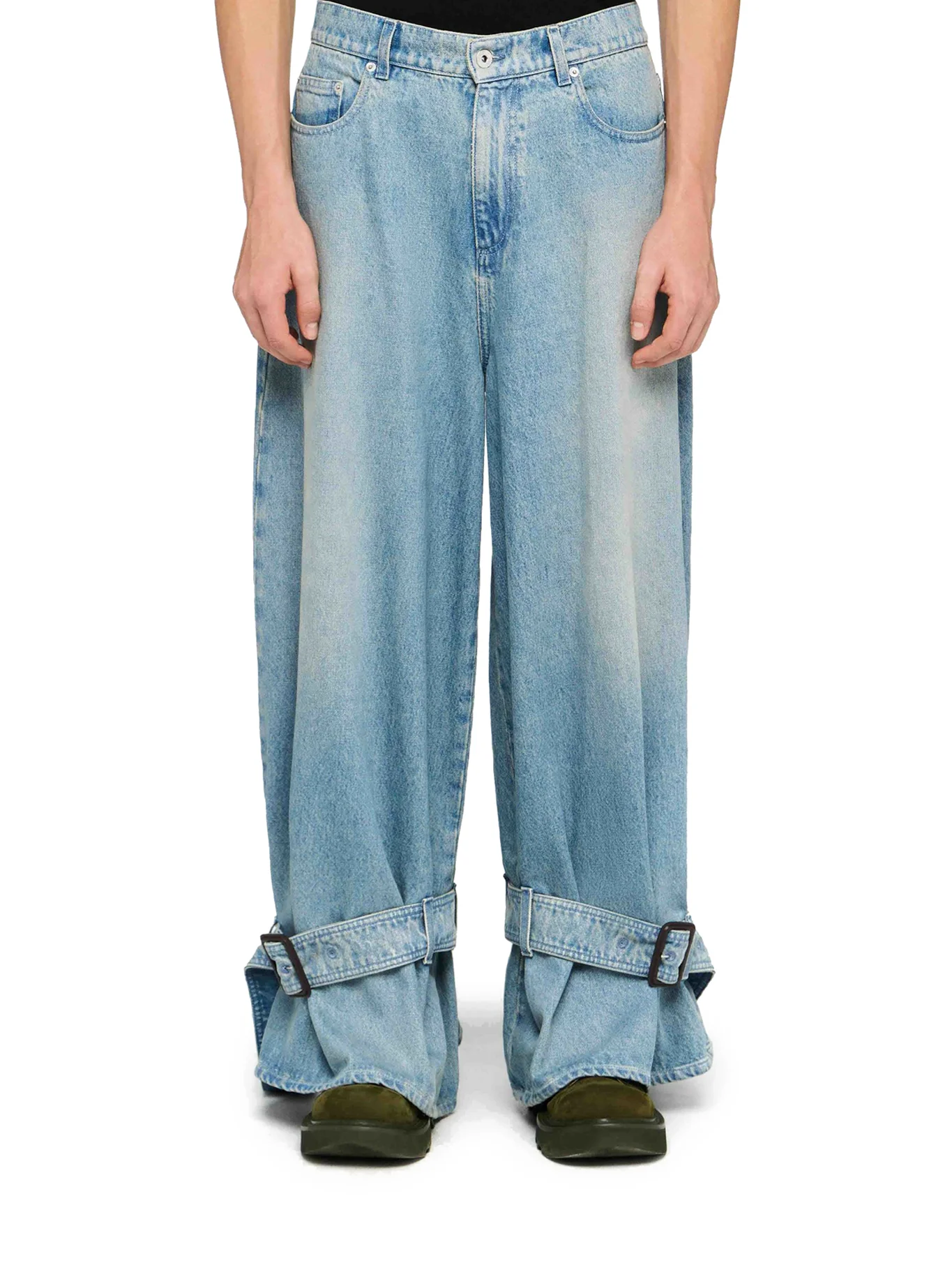 JEANS WITH BUCKLE ON THE HEM - Image 3