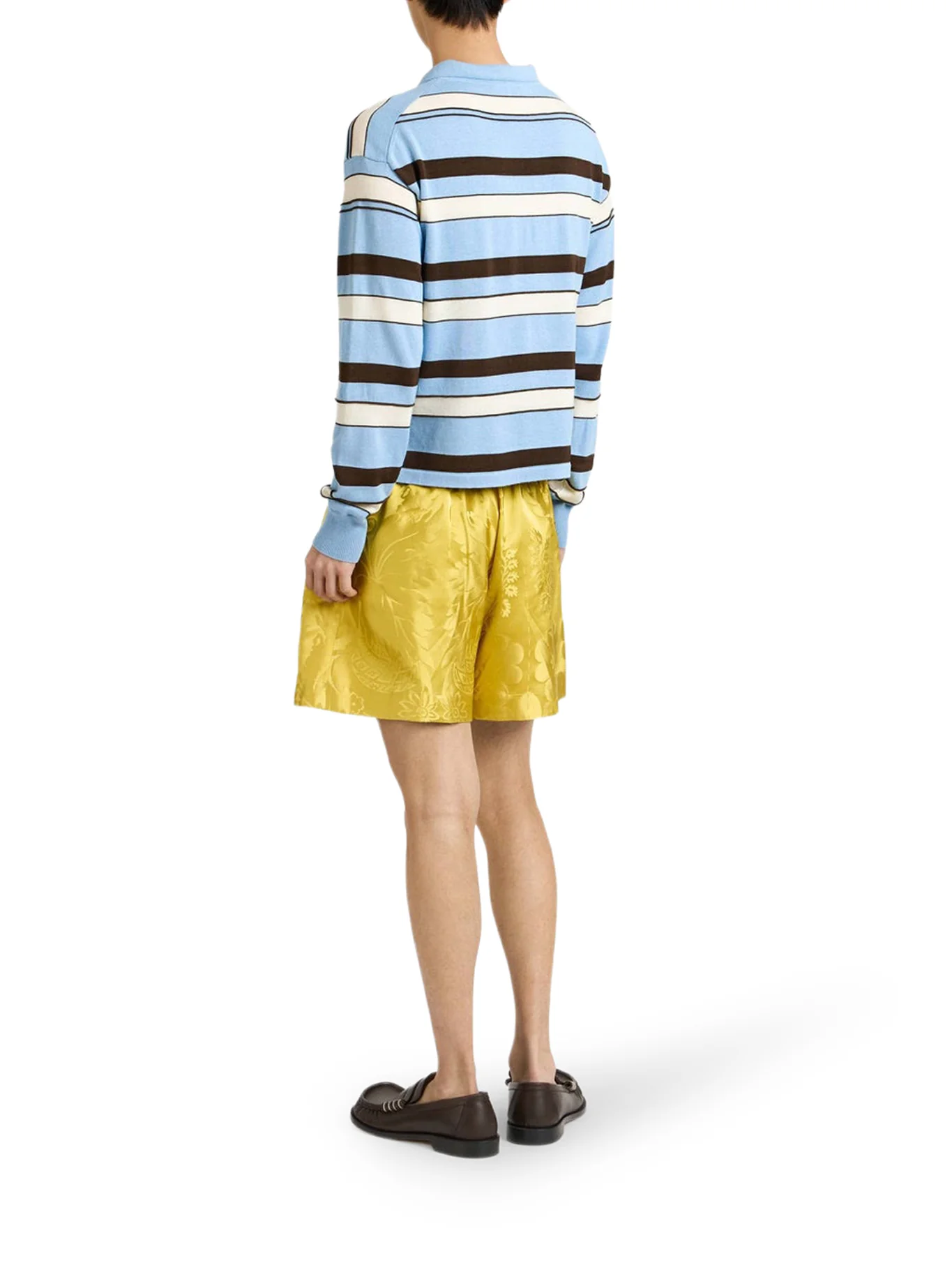 STRIPED KNITTED RUGBY POLO - Image 4