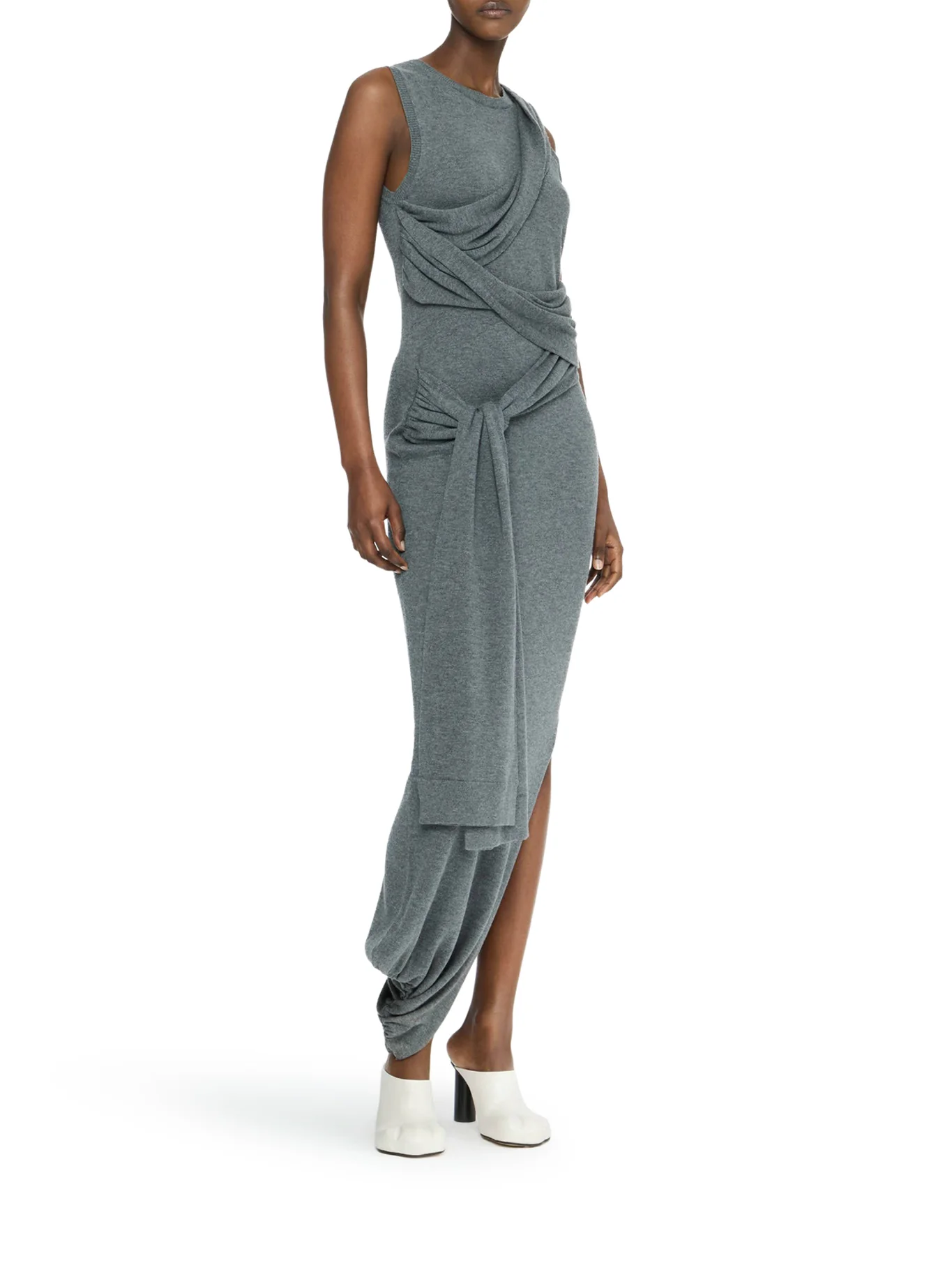 TIE DETAIL SLEEVELESS DRESS - Image 2