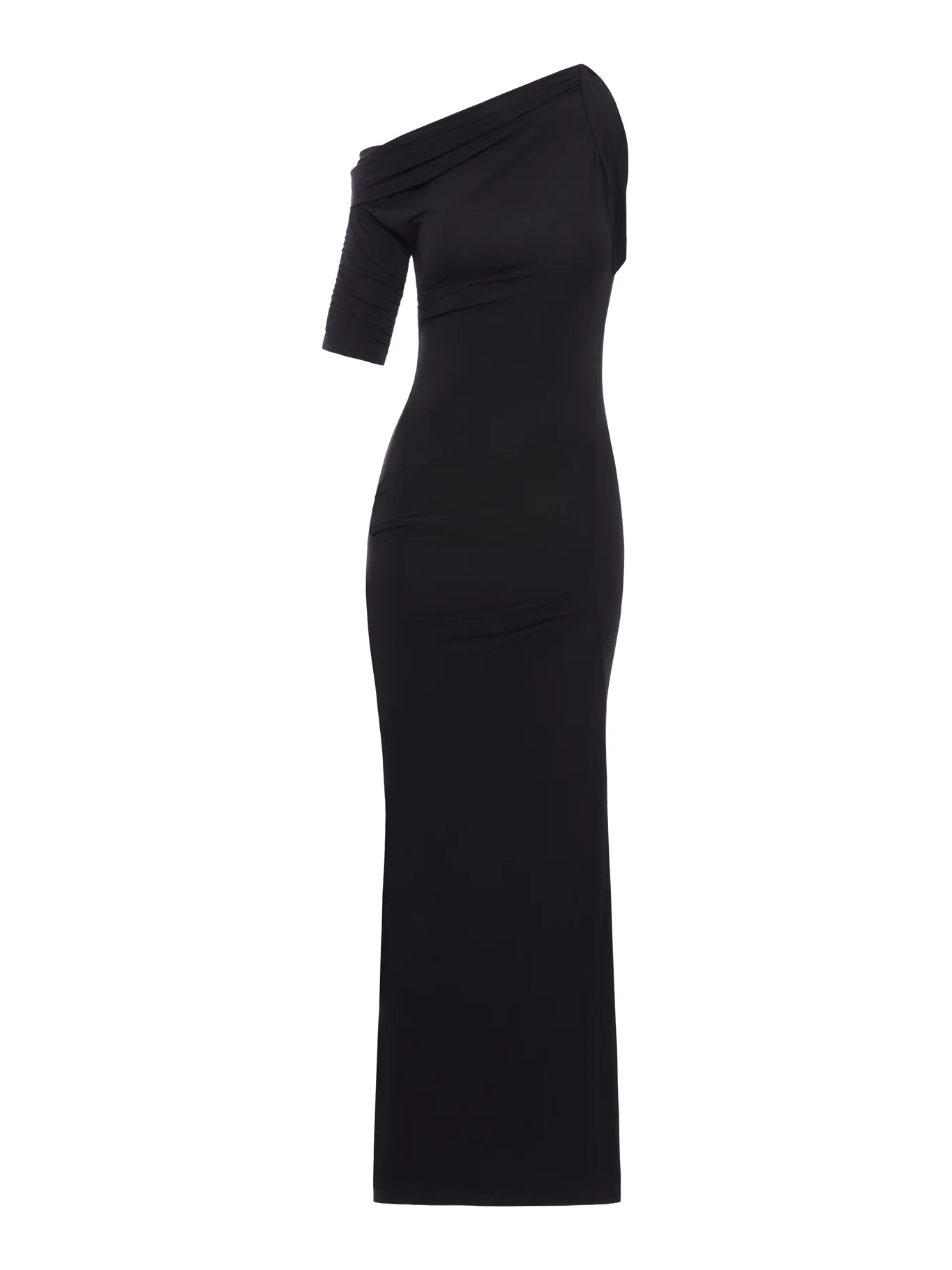 DRAPED MIDI DRESS