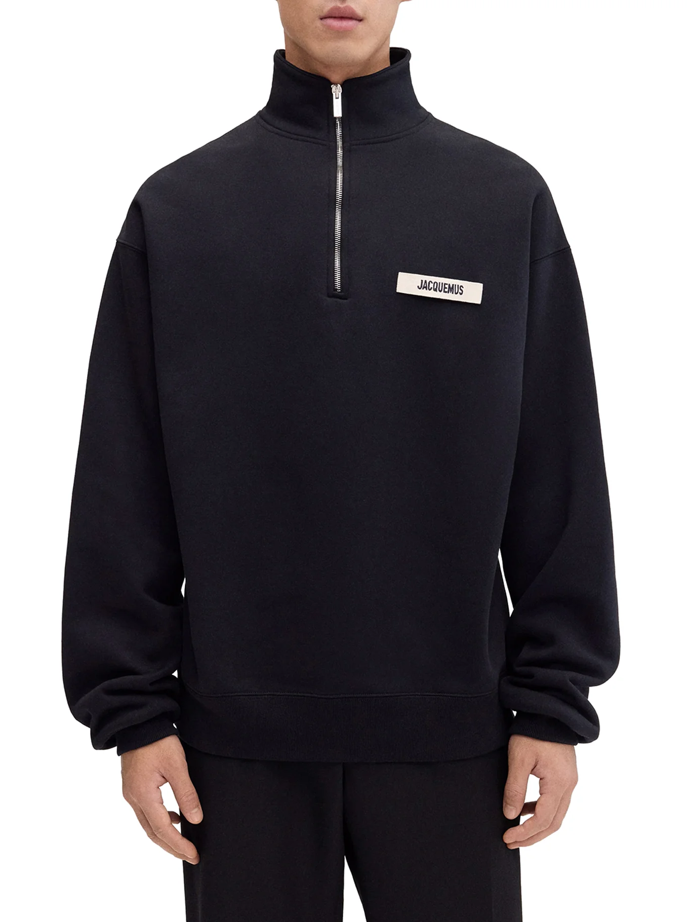 GROS GRAIN SWEATSHIRT WITH ZIP NECK - Image 2