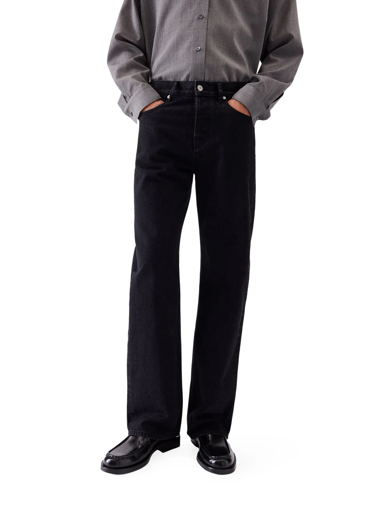 STRAIGHT PANTS IN DE-NĂMES DENIM - Image 3