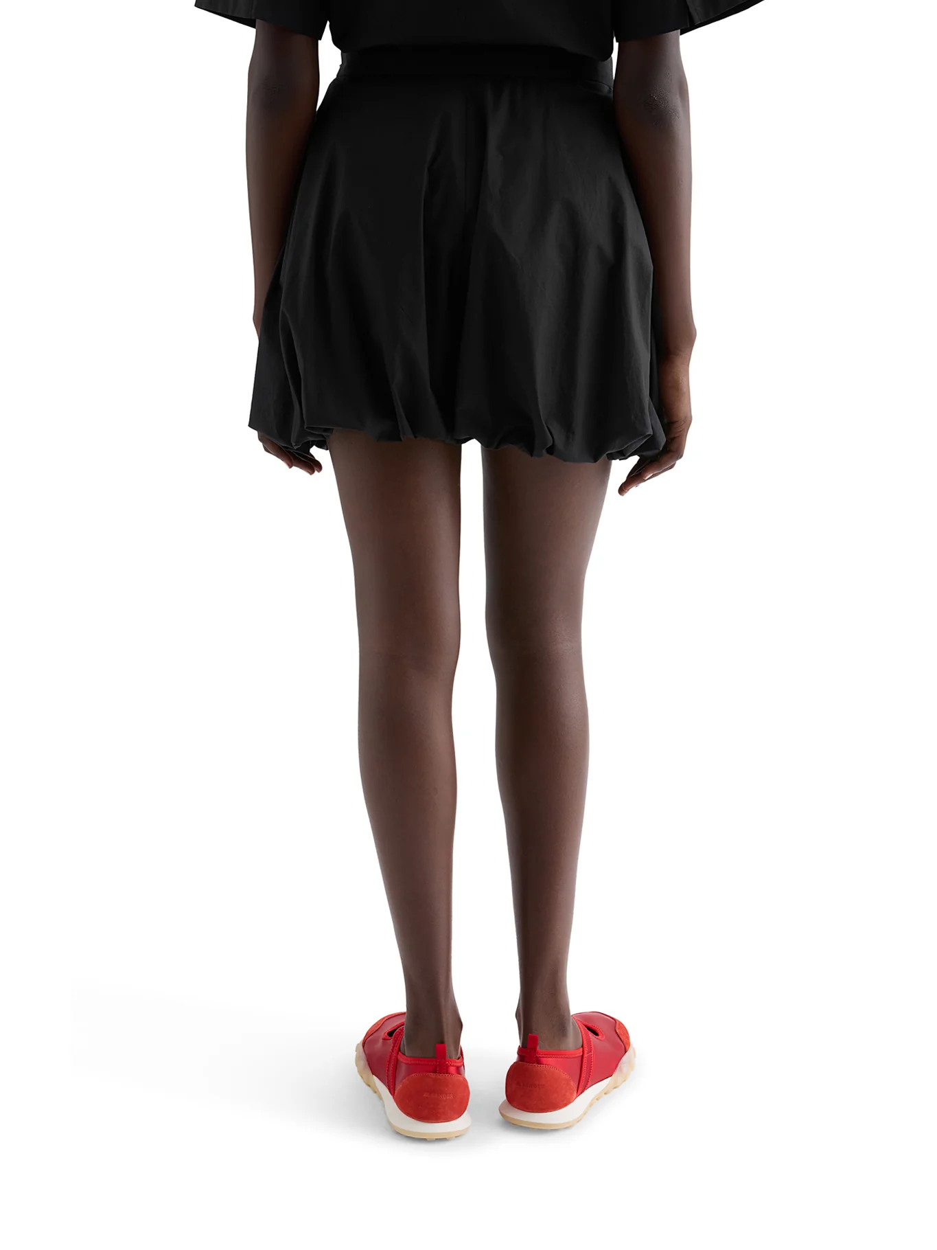 COTTON POPLIN BALLOON SHORTS - Image 4