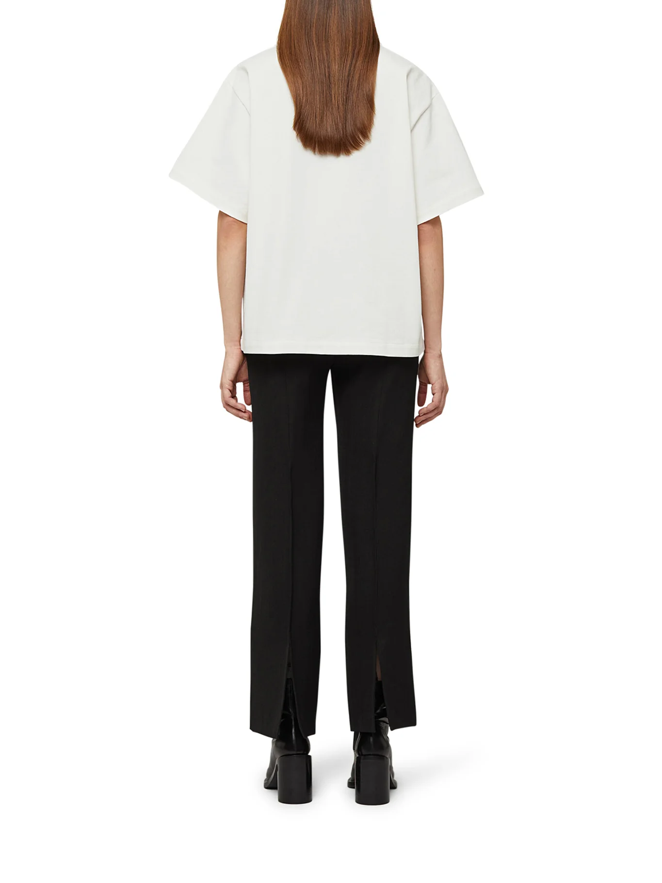 COTTON T-SHIRT WITH CONTRASTING LOGO - Image 4