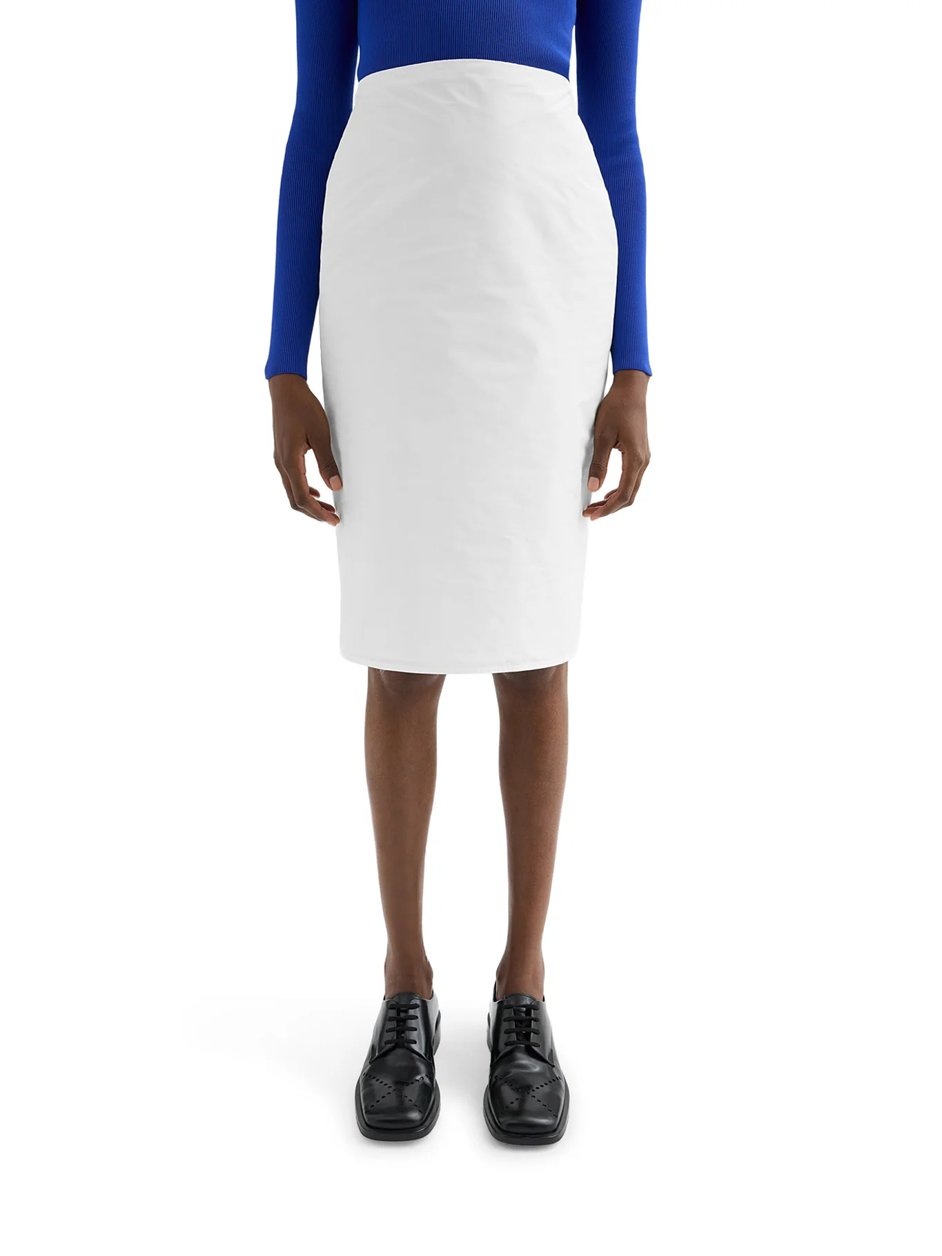 HIGH-WAISTED SKIRT IN TECHNICAL FABRIC - Image 3