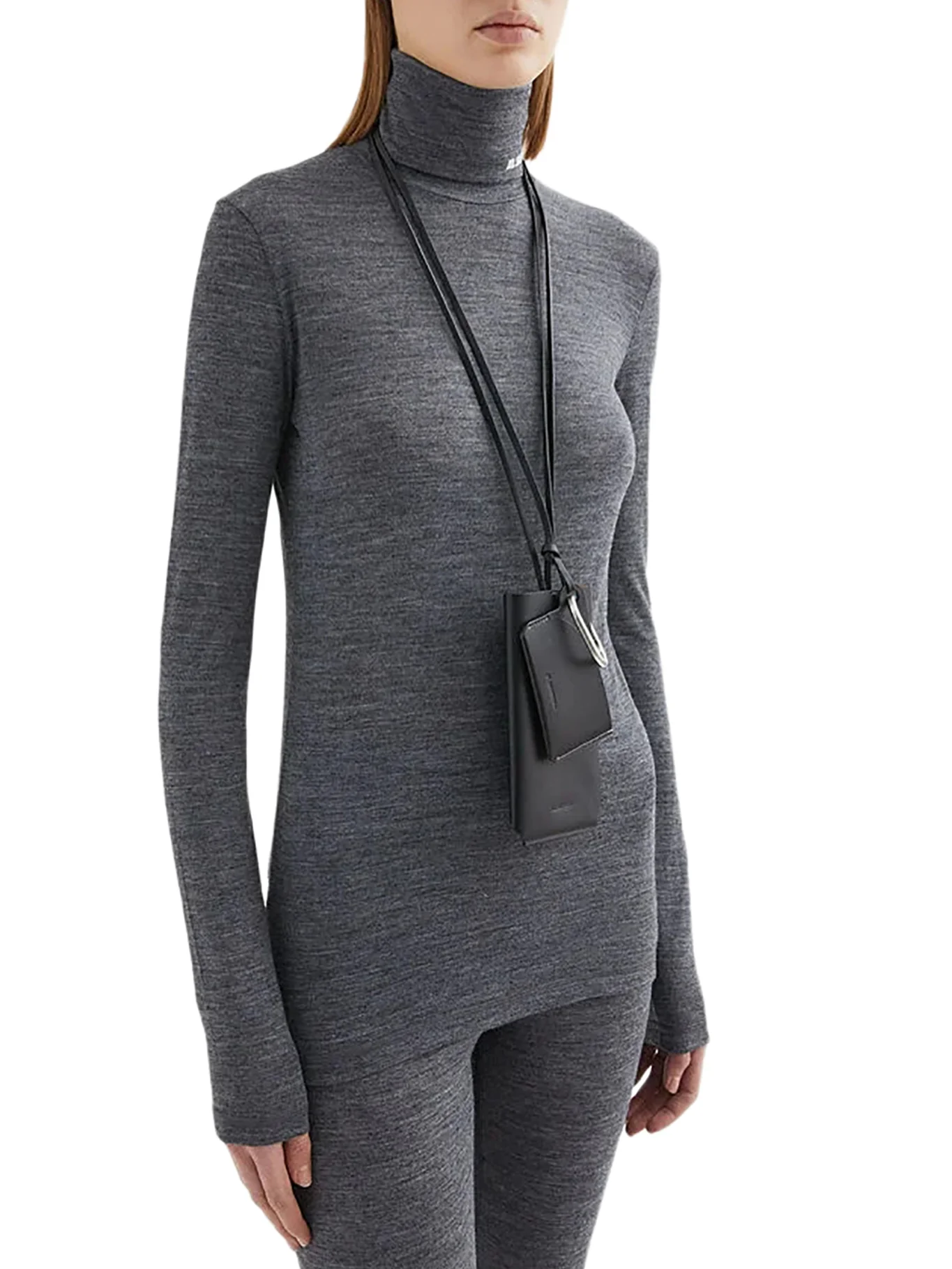 LONG-SLEEVED TOP WITH FUNNEL NECKLINE - Image 3