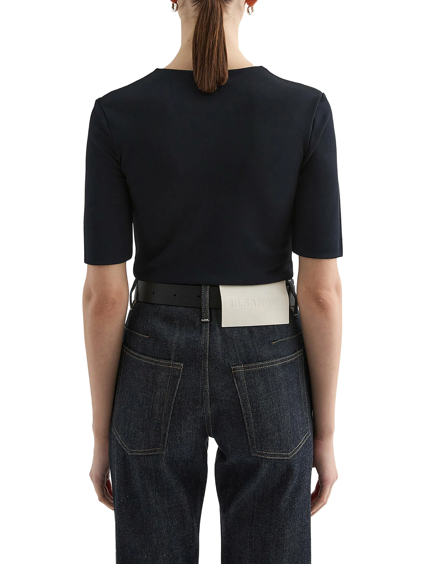 SHORT-SLEEVED CREPE T-SHIRT - Image 4