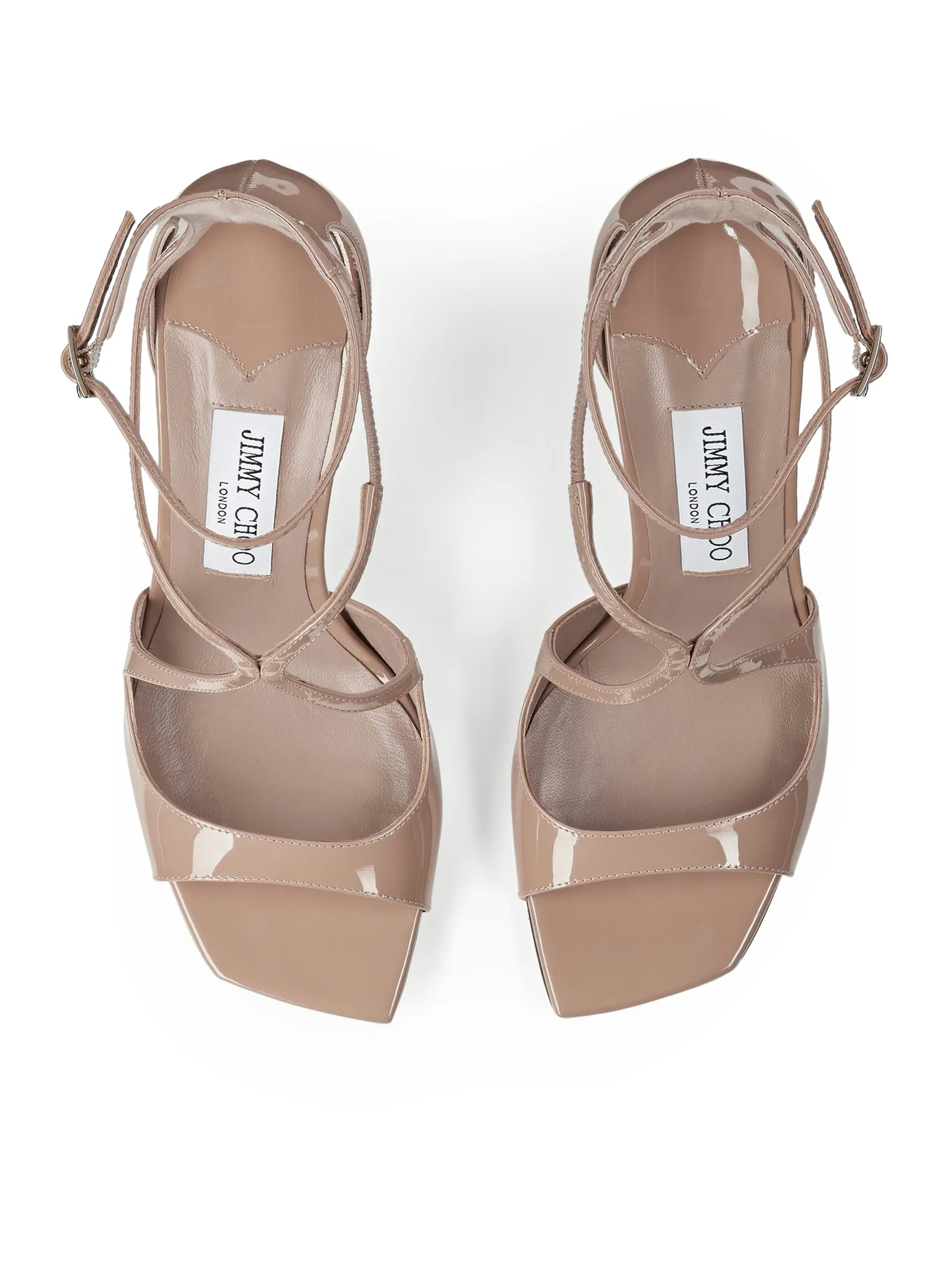AZIA95 PATENT LEATHER SANDALS IN PASTEL PINK - Image 5