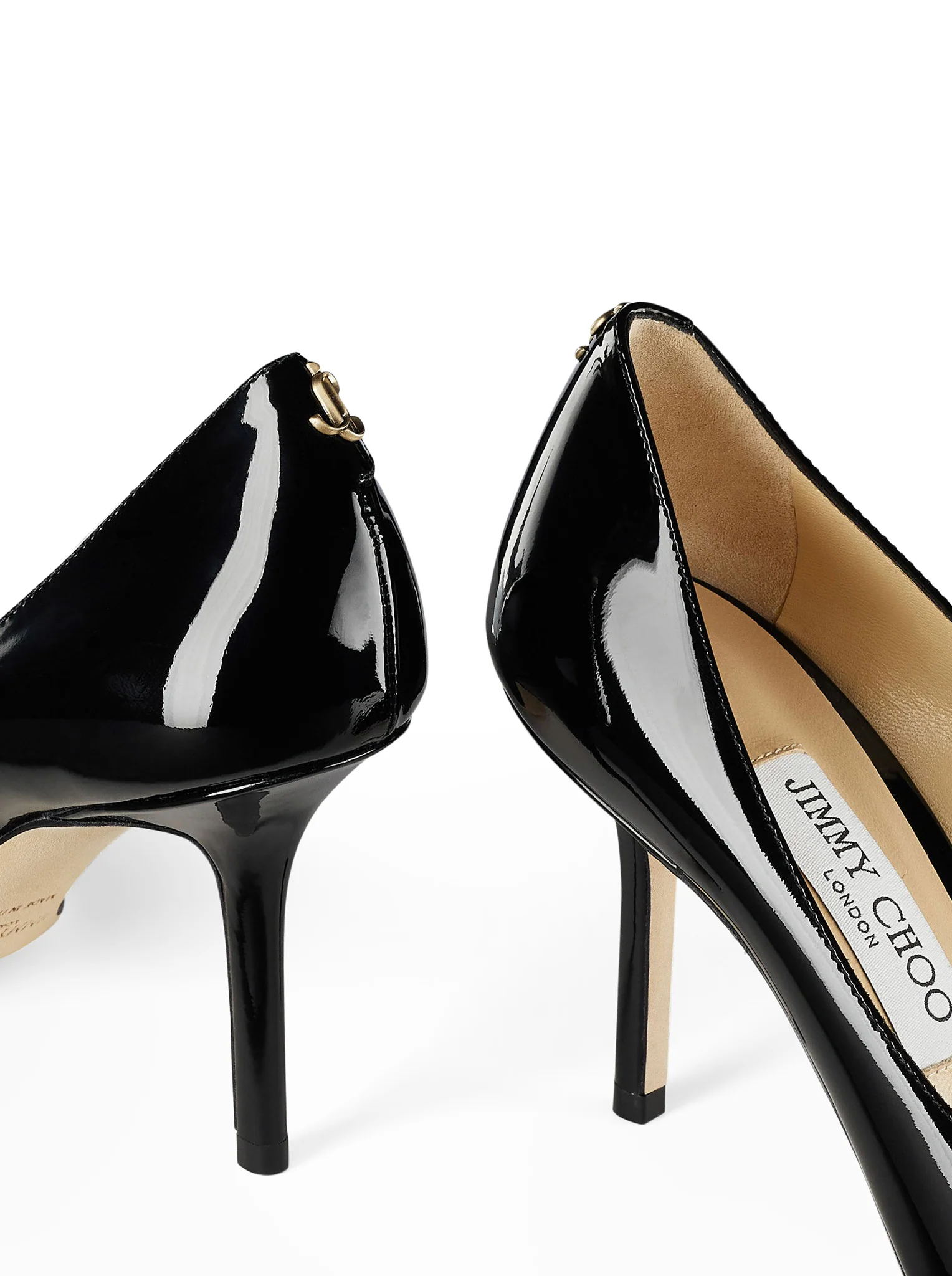 PATENT LEATHER DECOLLETE WITH JC LOGO - Image 4