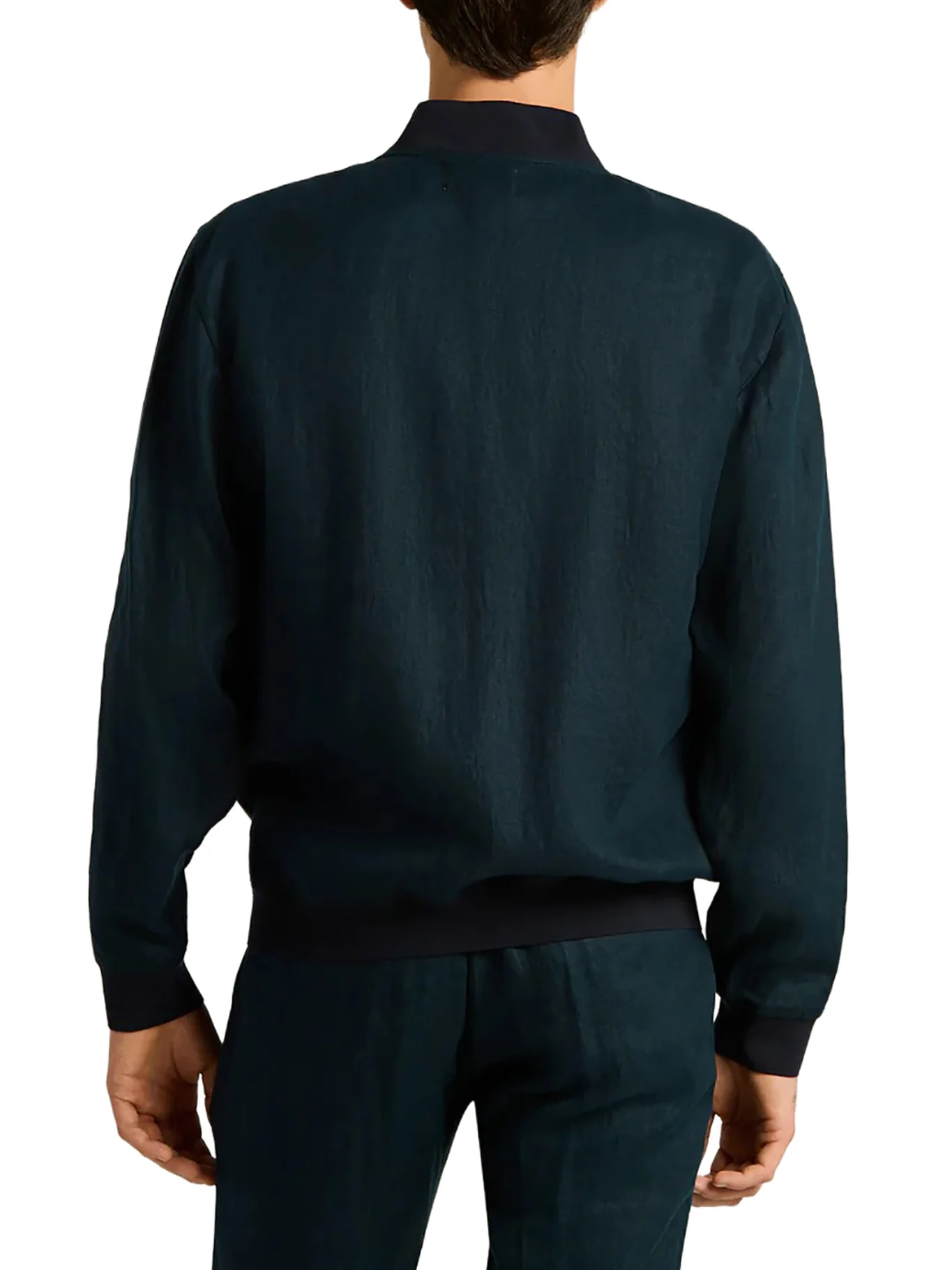 PURE LINEN JACKET WITH ZIP - Image 4
