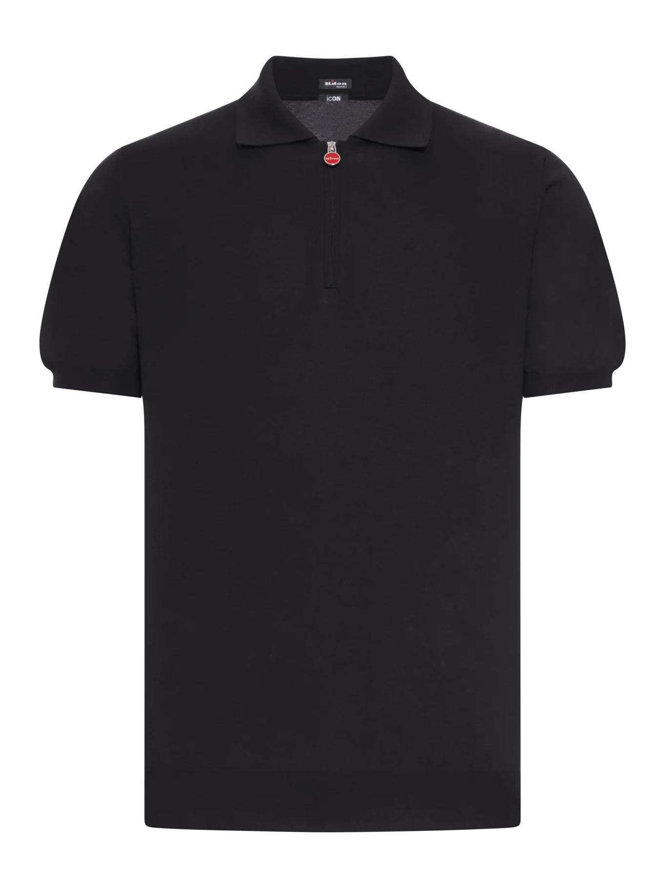 SOLID COLOR COTTON KNITTED POLO SHIRT