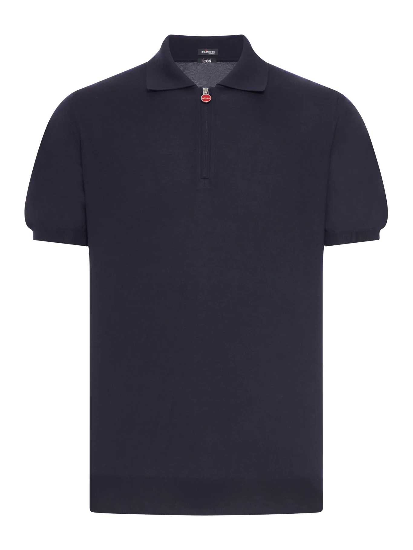 SOLID COLOR COTTON KNITTED POLO SHIRT