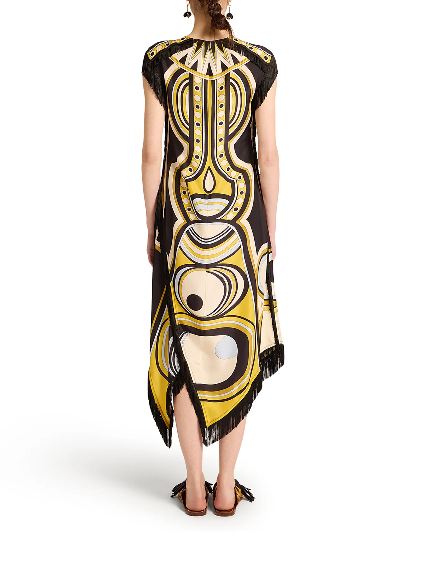 ASYMMETRIC DRESS WITH FRINGES - Image 3