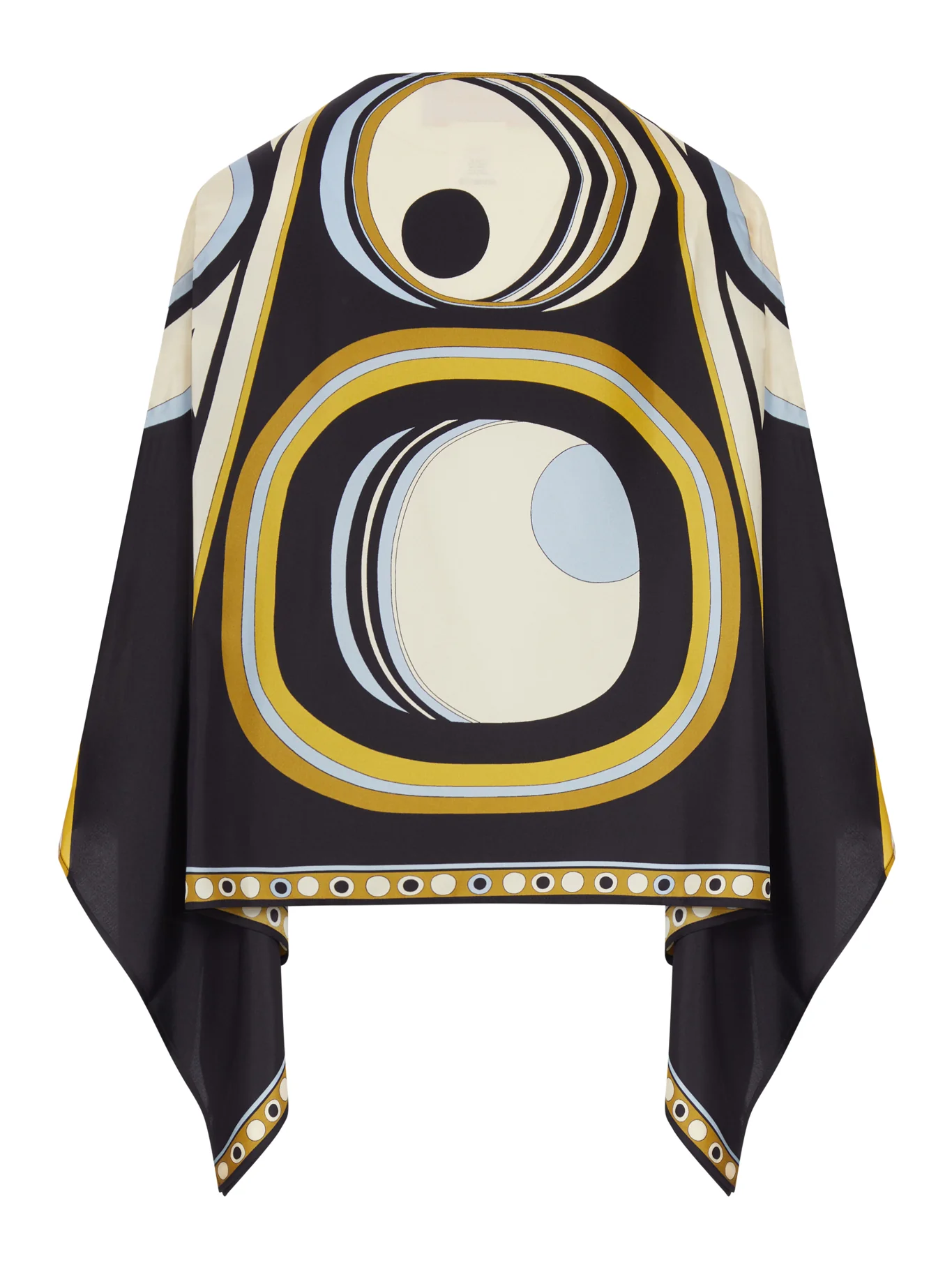 ASYMMETRIC SILK FOULARD TOP - Image 2